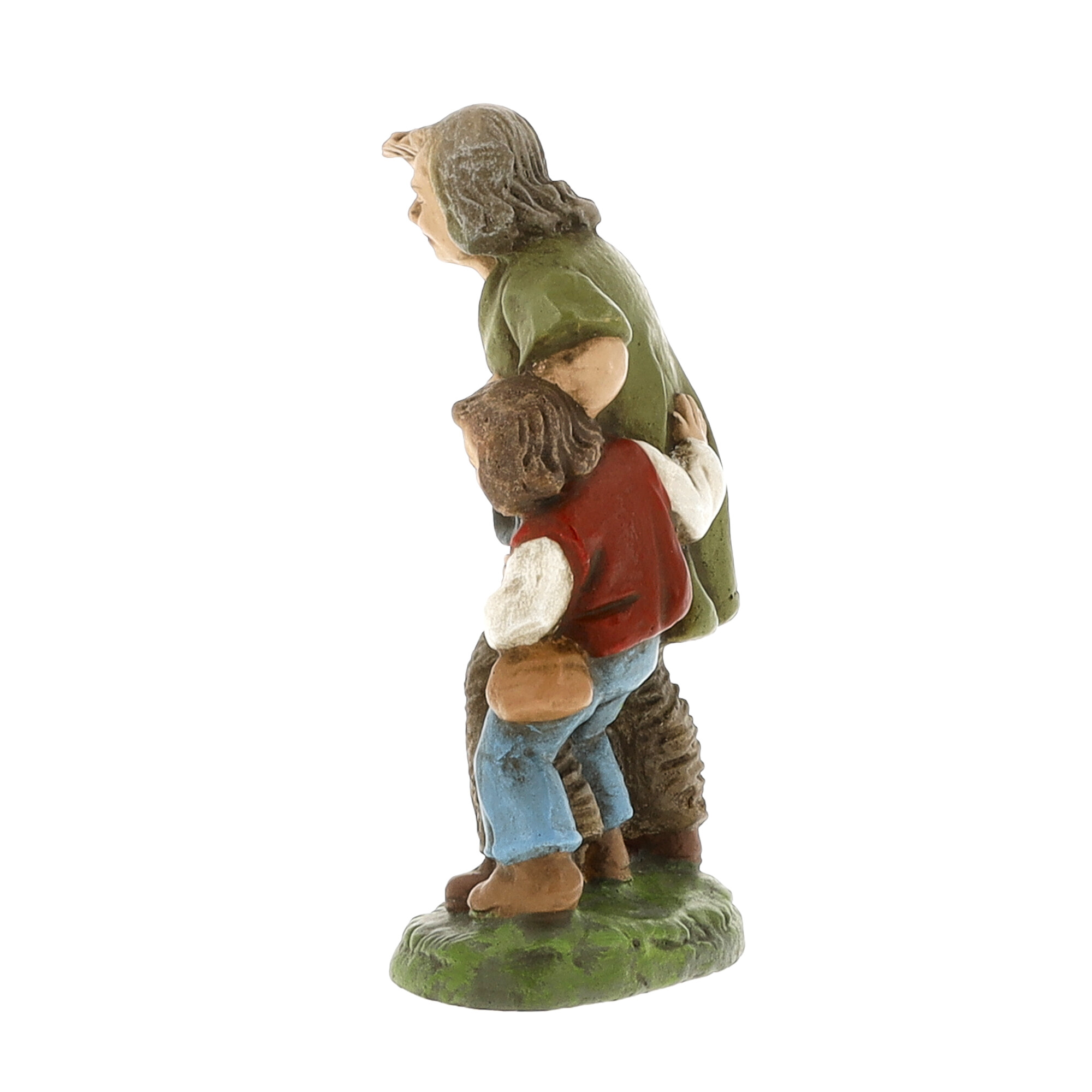 Old shepherd with shepherd boy - MAROLIN Nativty figure