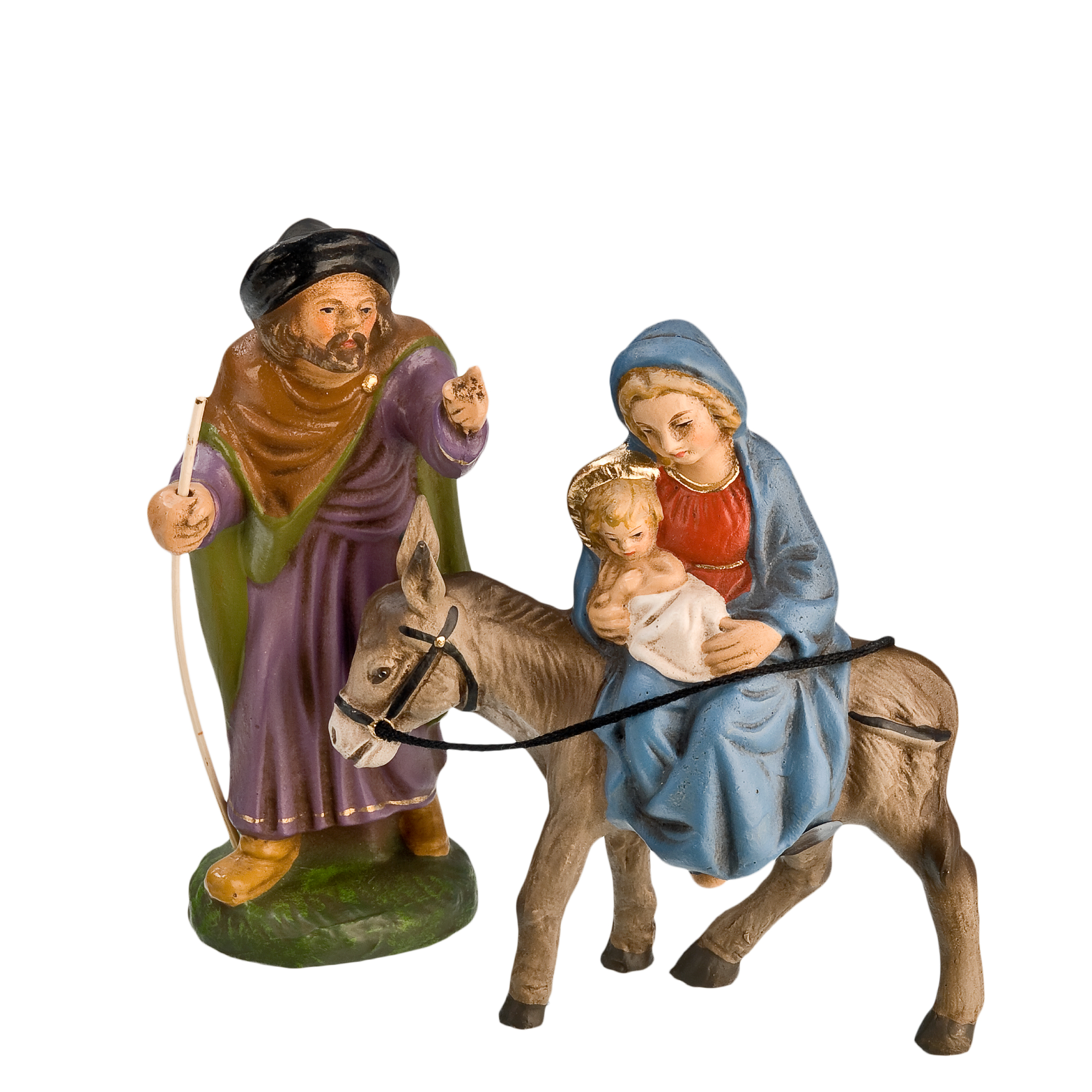 Flight to Egypt, 2 figures, to 4.5 in. figures