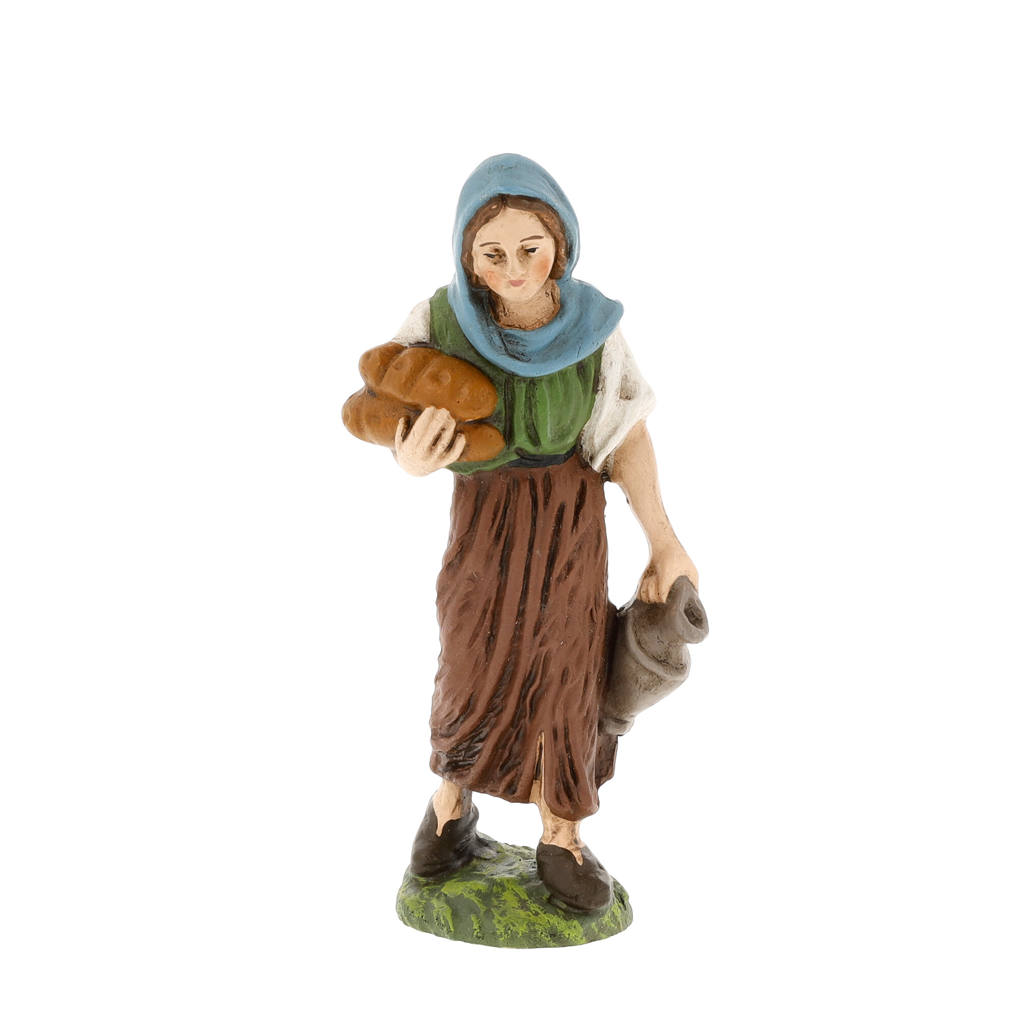 Shepherdess with bread - MAROLIN Nativity figure