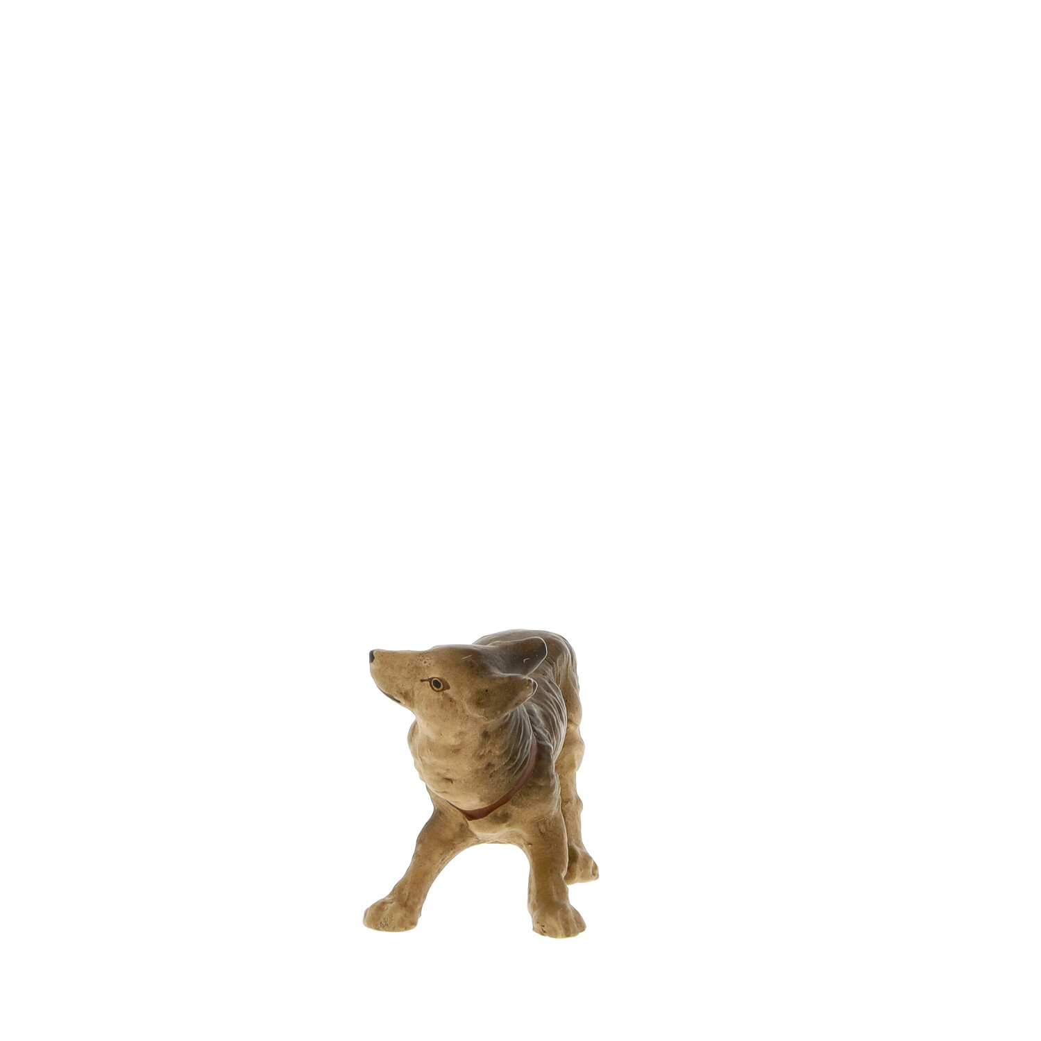 Hund erschrocken, zu 11 - 12cm Marolin Krippenfiguren - made in Germany