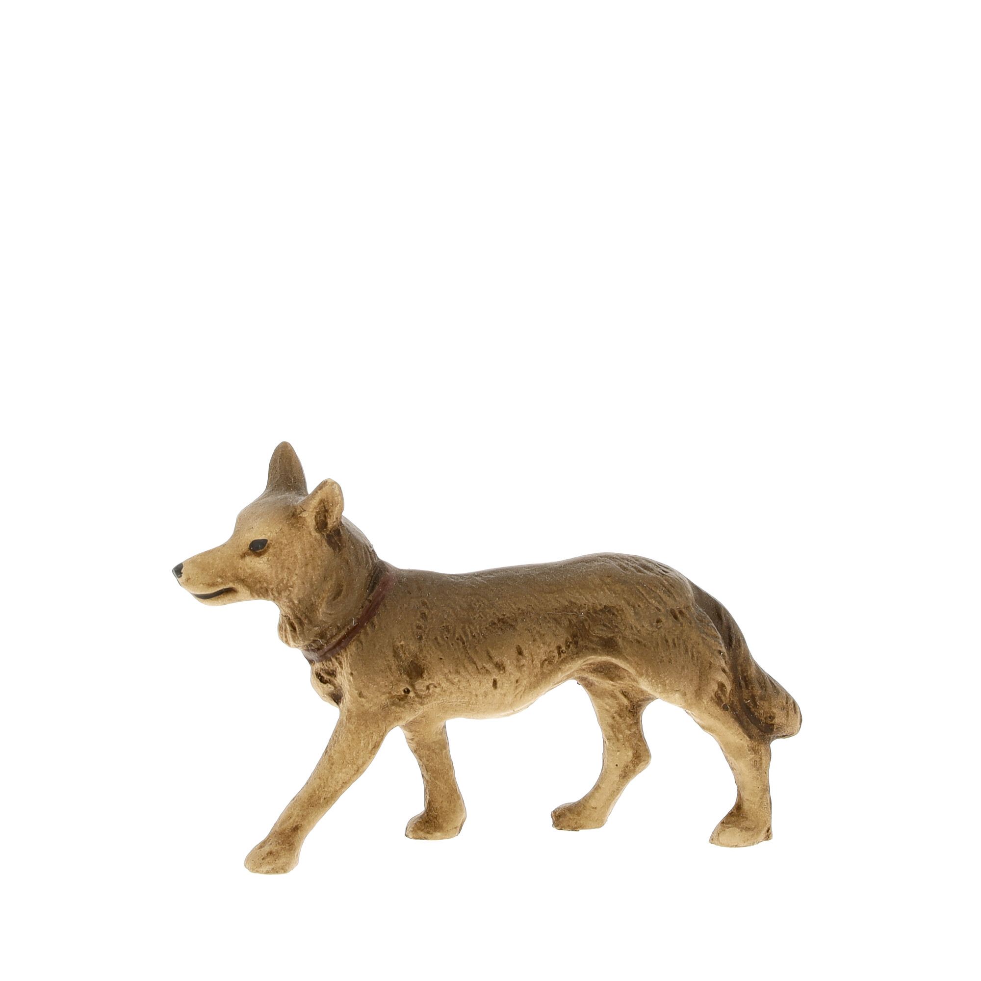 Schäferhund stehend, zu 9 - 10cm Figuren - Original MAROLIN® - Krippenfigur als Dekoration für Ihre Weihnachtskrippe oder Weihnachtspyramide - Made in Germany