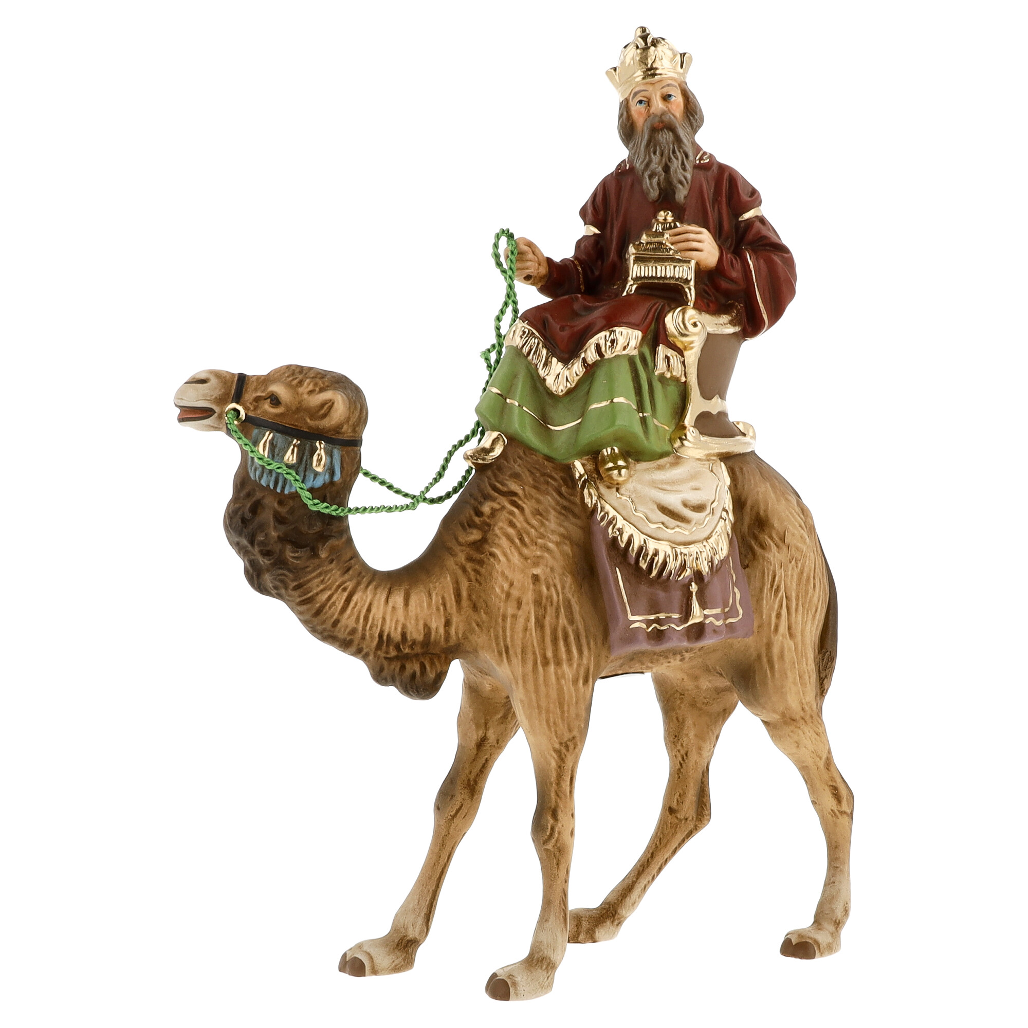 König weiß (Balthasar) zu Kamel, zu 12cm Figuren