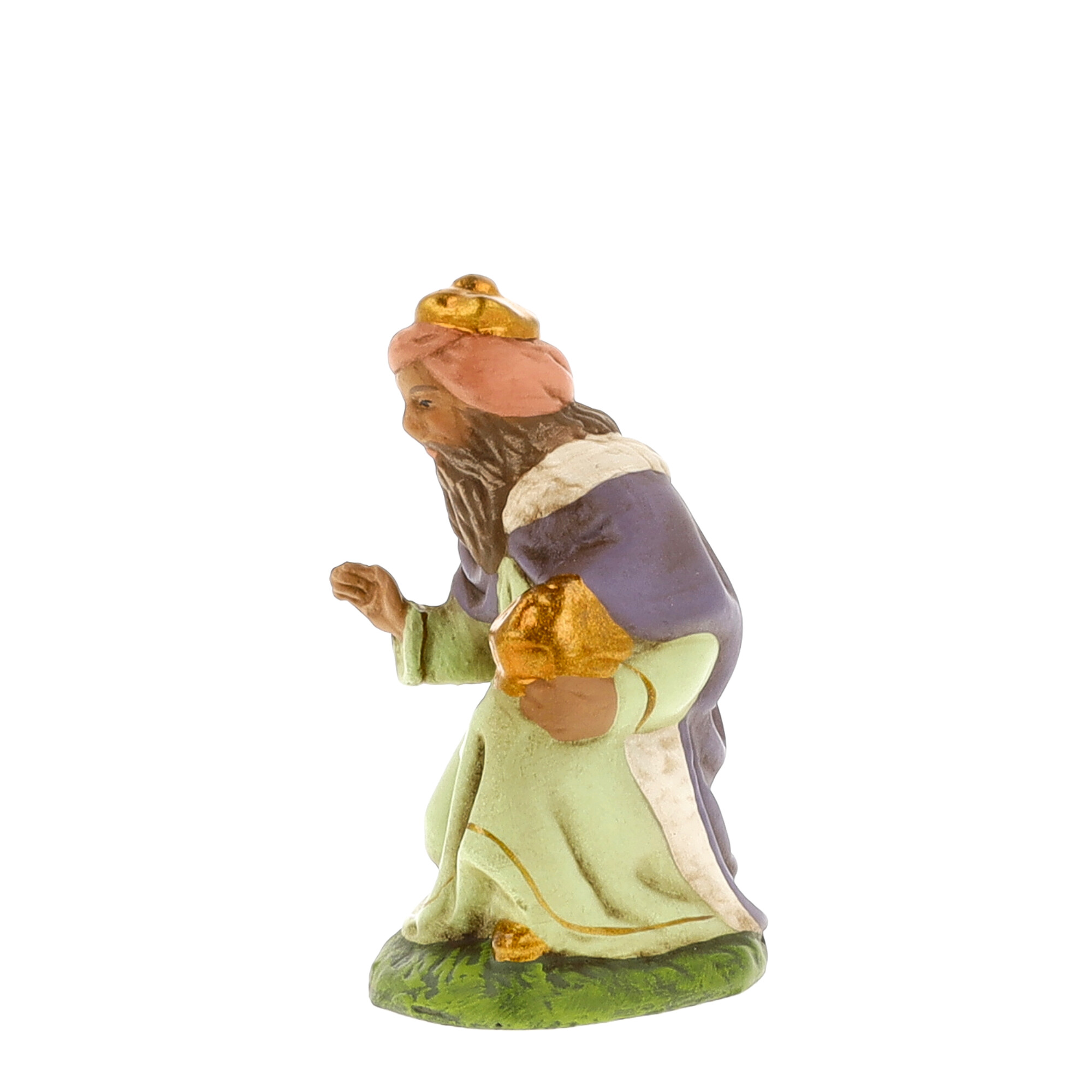 Brown king kneeling - MAROLIN Nativity figure