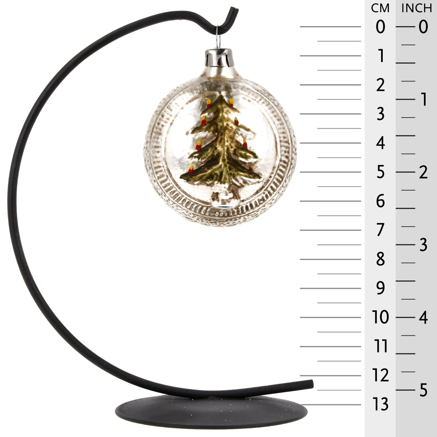 Retro Vintage style Christmas Glass Ornament - Christmas tree and stars