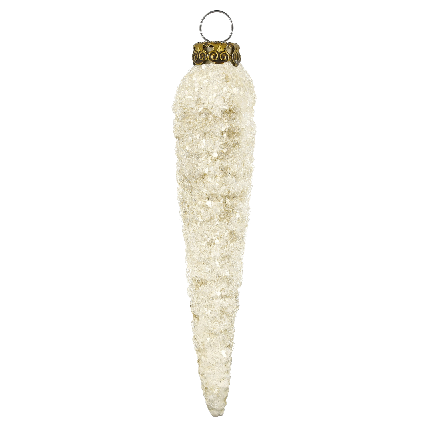 Handgemachte MAROLIN Eiszapfen 12 cm aus Papiermaché