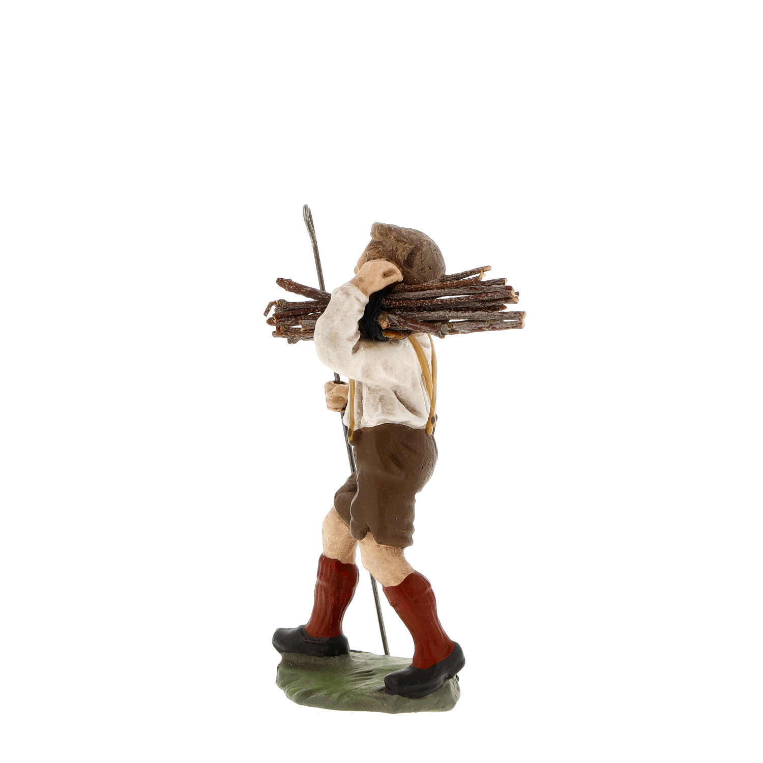 Shepherd boy with timber - Marolin Nativity figure - made in Germany