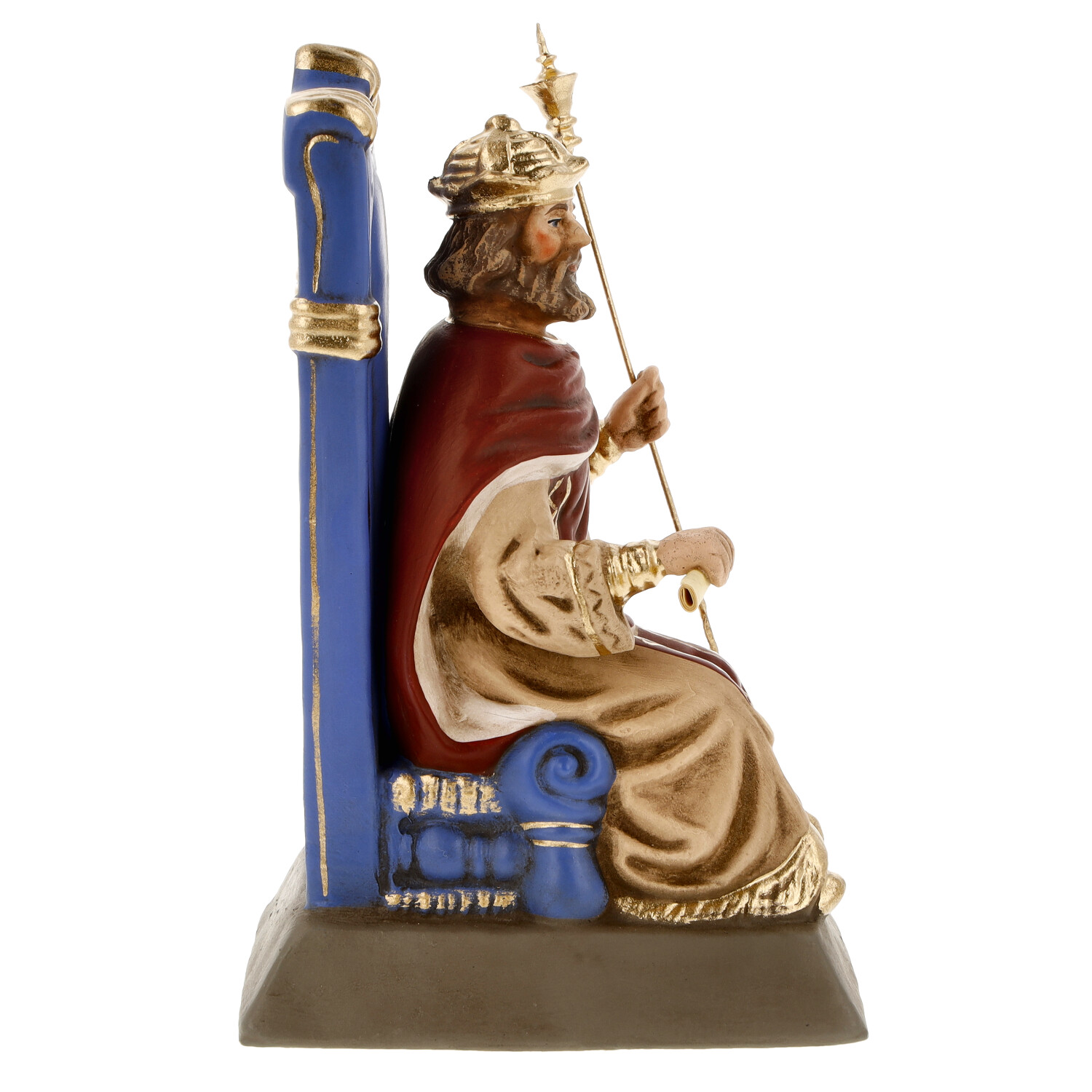 Herodes auf Thron sitzend - Marolin Nativity figure - made in Germany