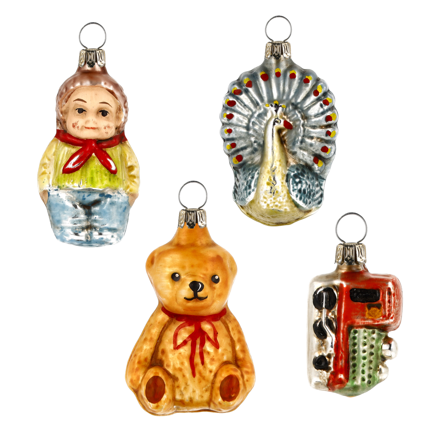 Kinderträume - Christbaumschmuck 4er - Set aus Glas