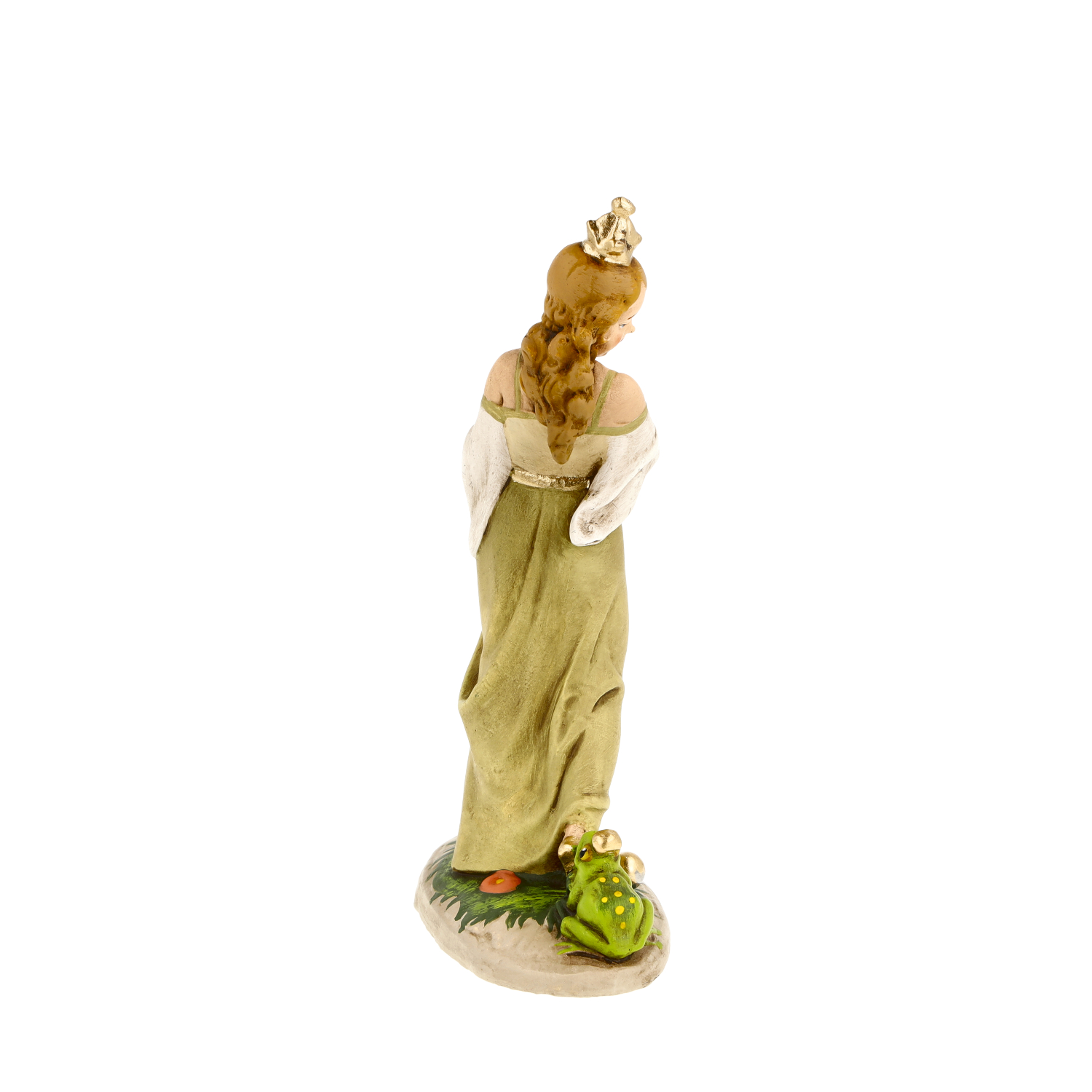Princess and frog from "Frog King" fairy tale figure, H =  5 3/4 inch
