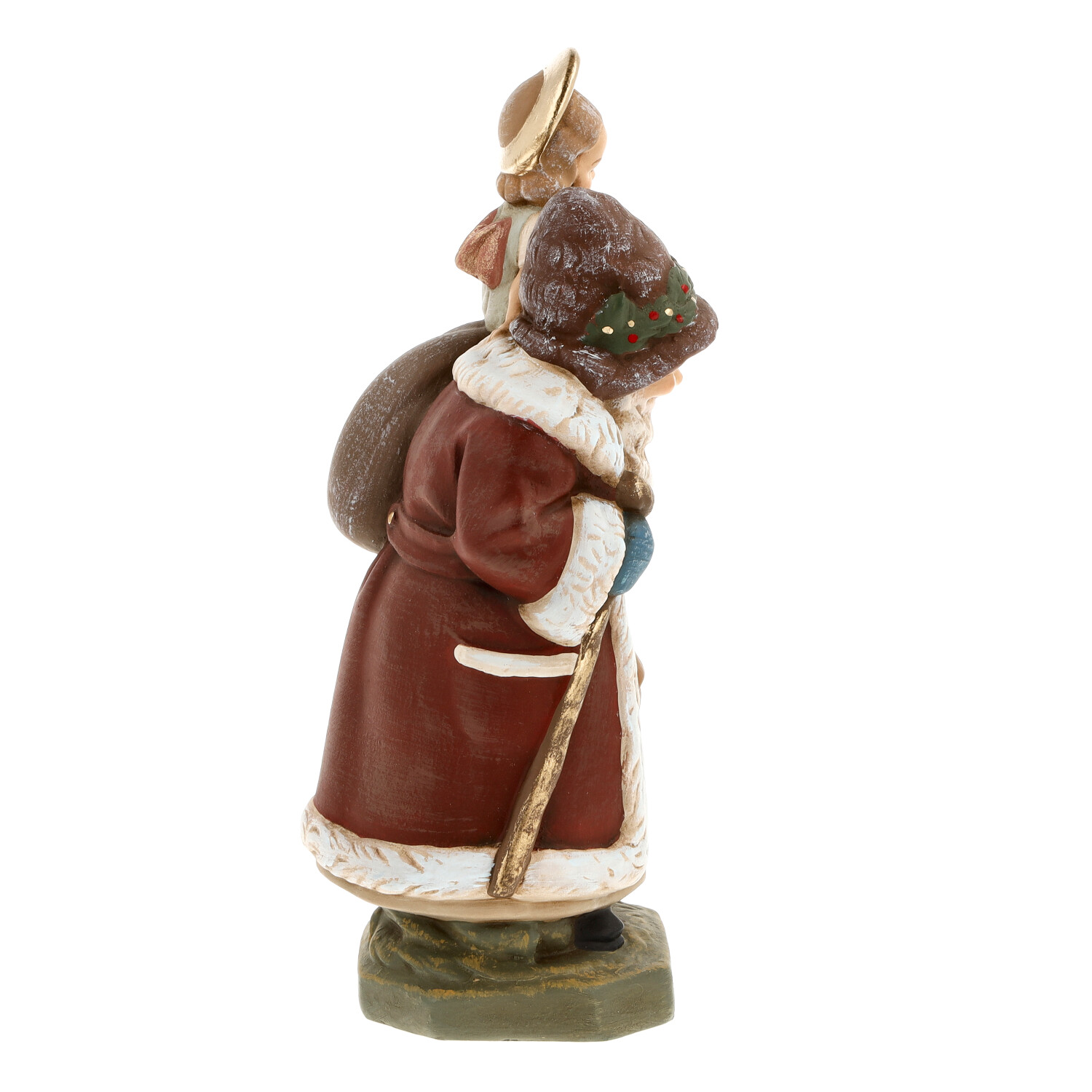 Santa with Christ child on shoulder - made in Germany