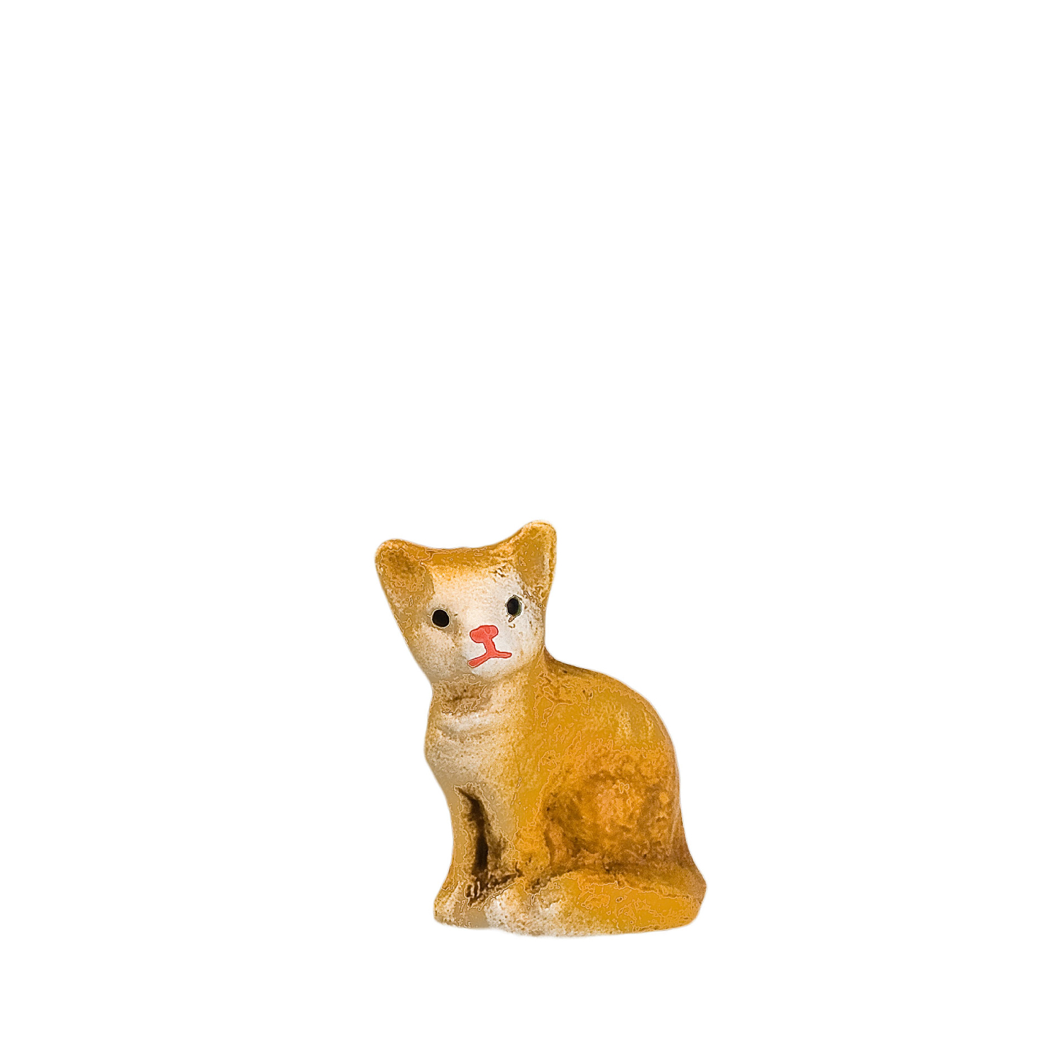 Sitting brown cat, to 3.5 in. Figures