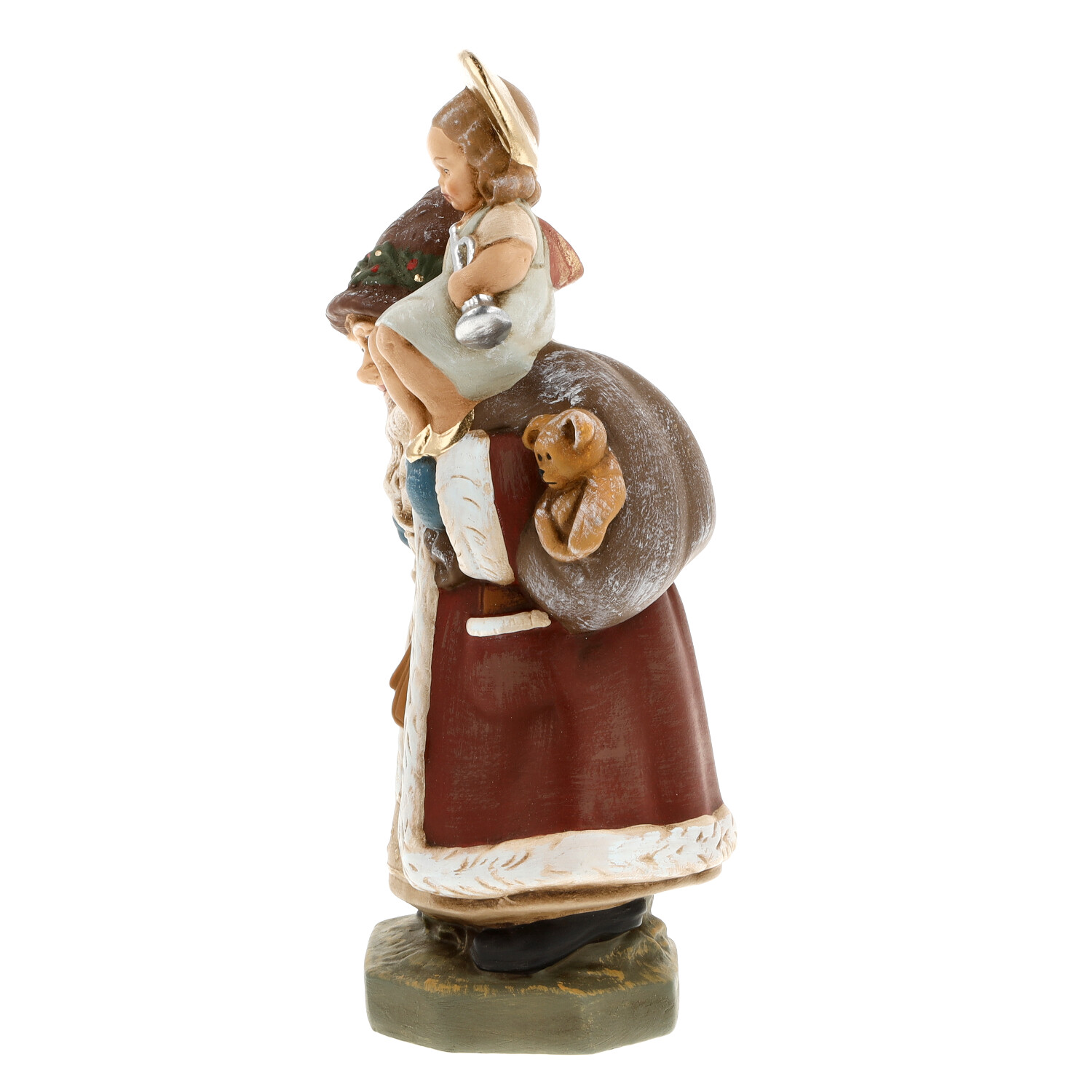 Santa with Christ child on shoulder - made in Germany