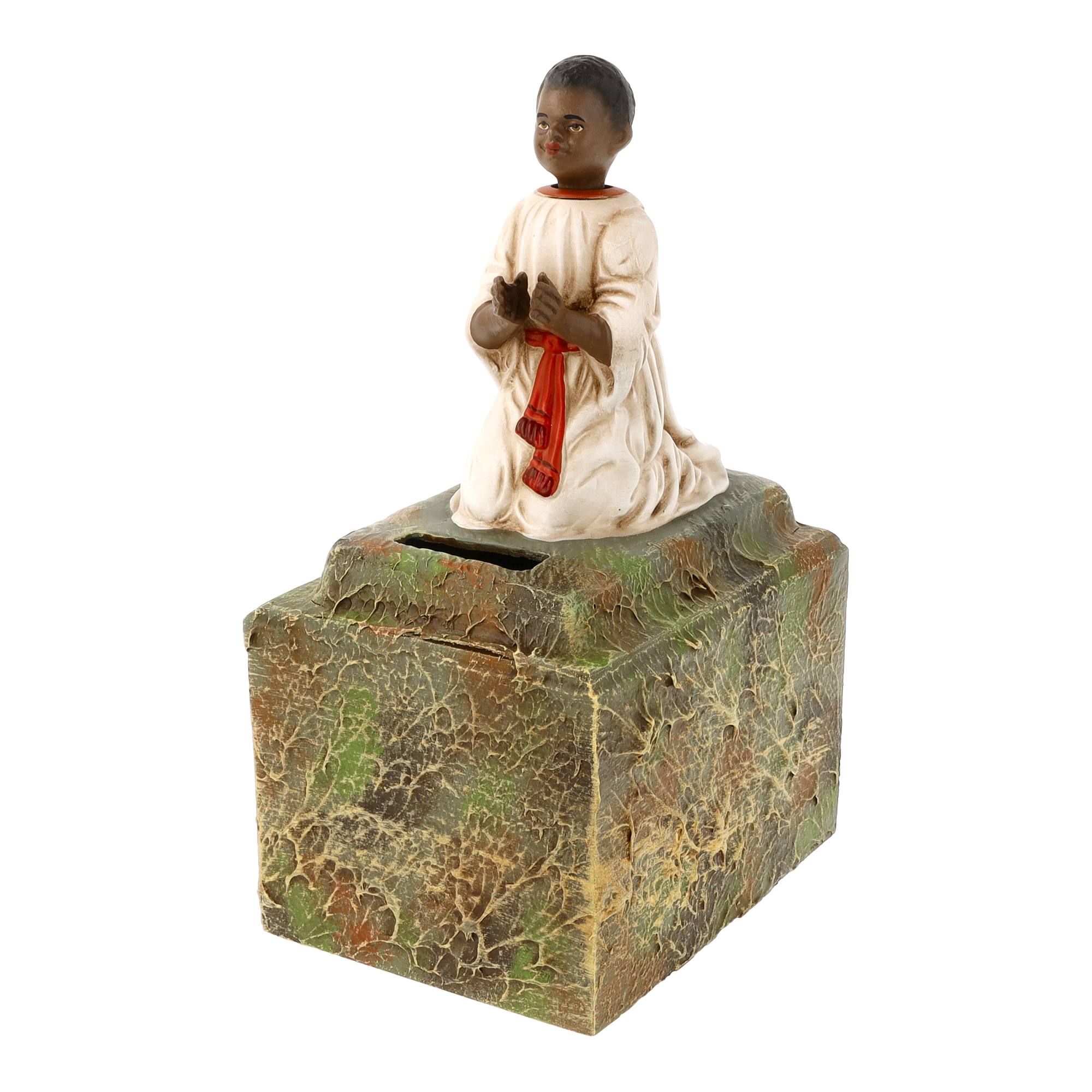 Mission Donation Box Africa antique white