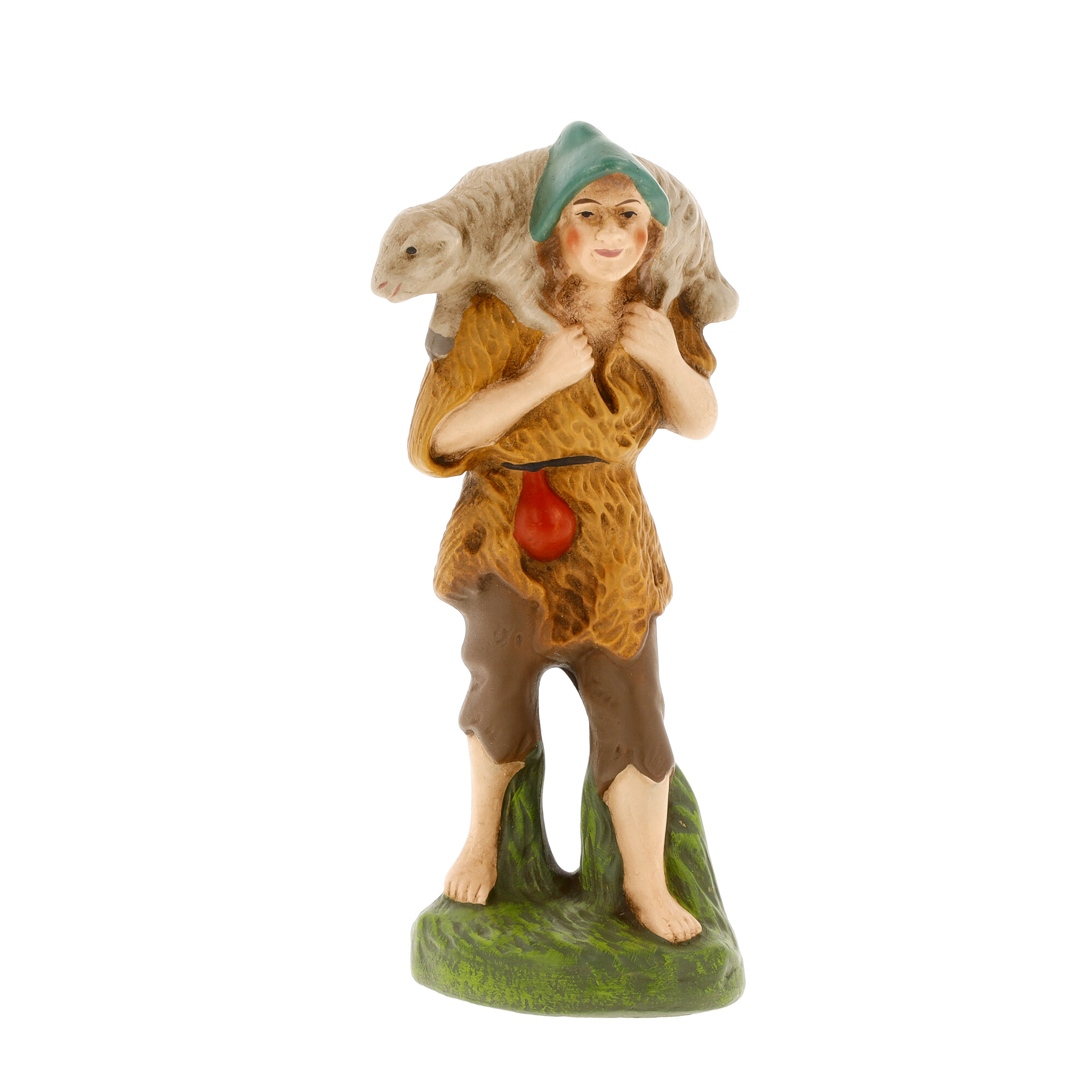 Shepherd with sheep on shoulder - MAROLIN Nativity figure