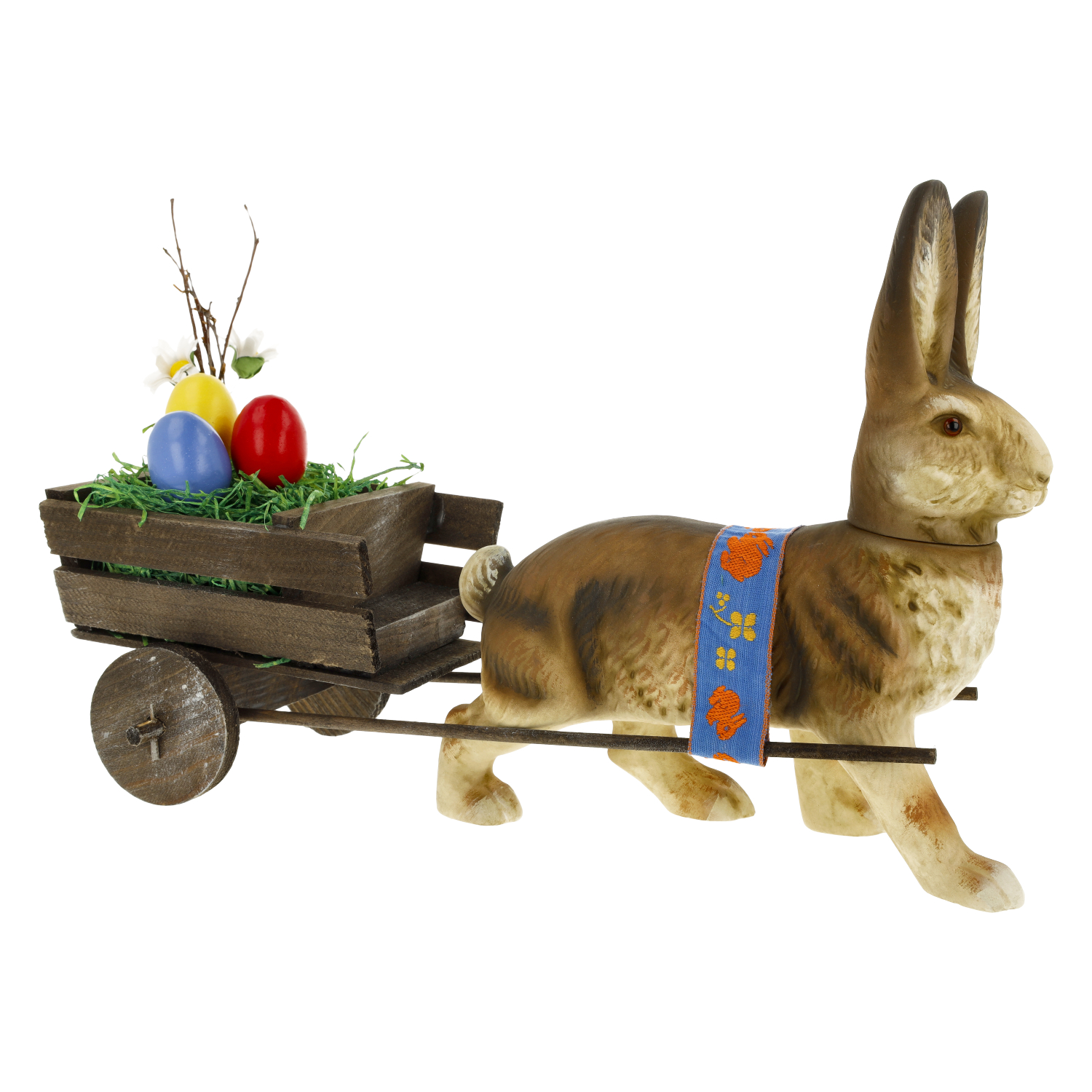 Ostergespann Hase mit Holzwagen – MAROLIN® 2025