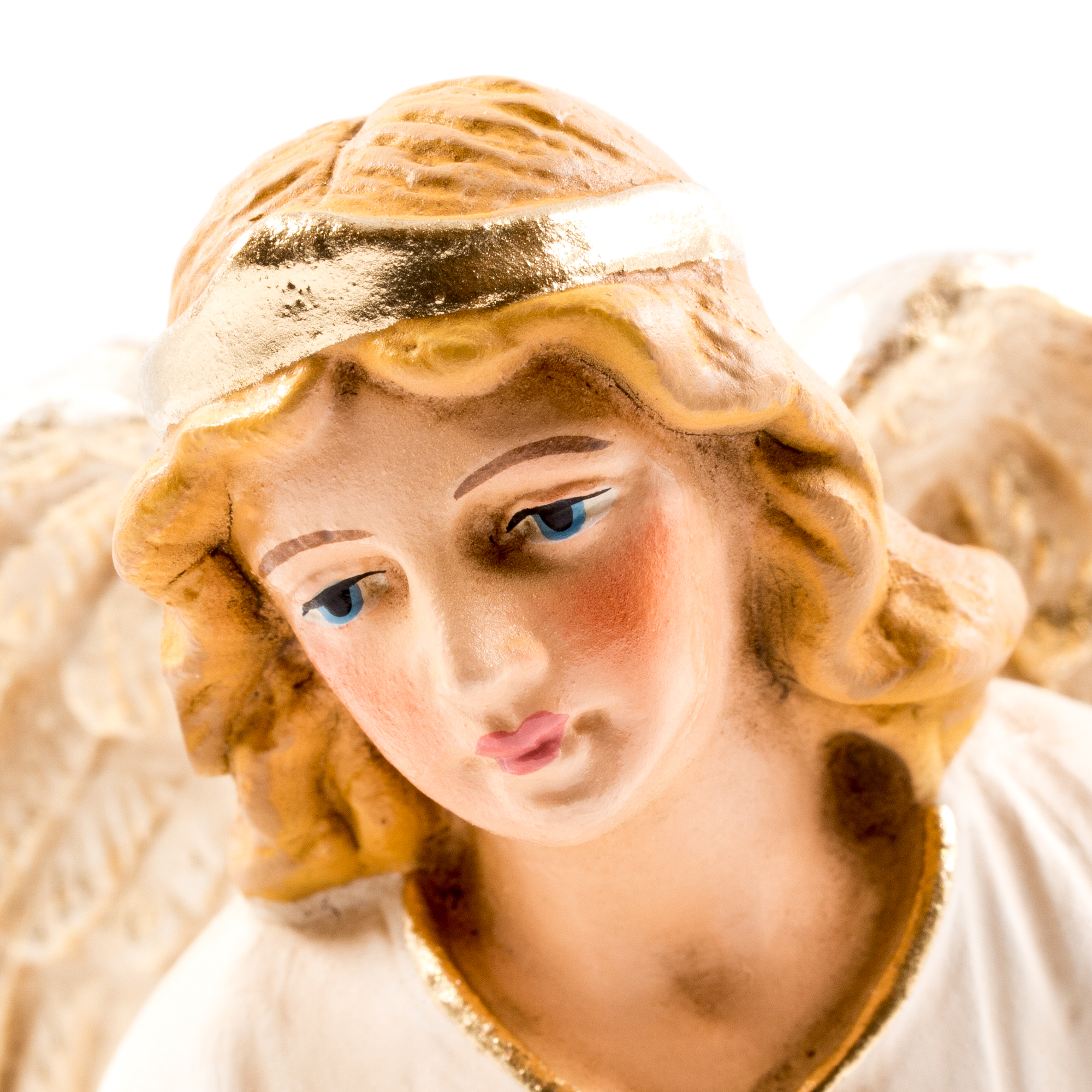 Proclaiming angel - Marolin papermaché - made in Germany
