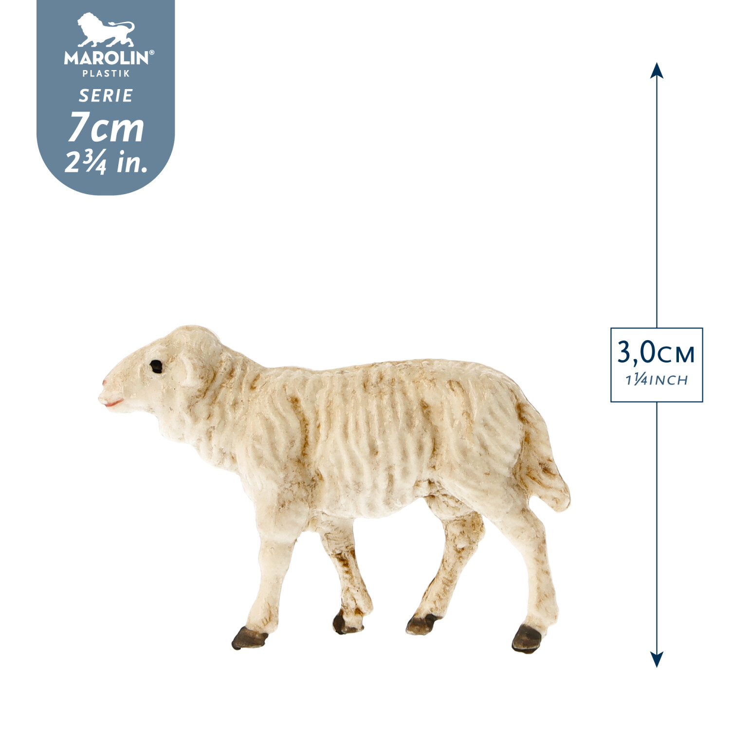 Sheep straight on - Marolin Plastik - Resin Nativity figure - made in Germany
