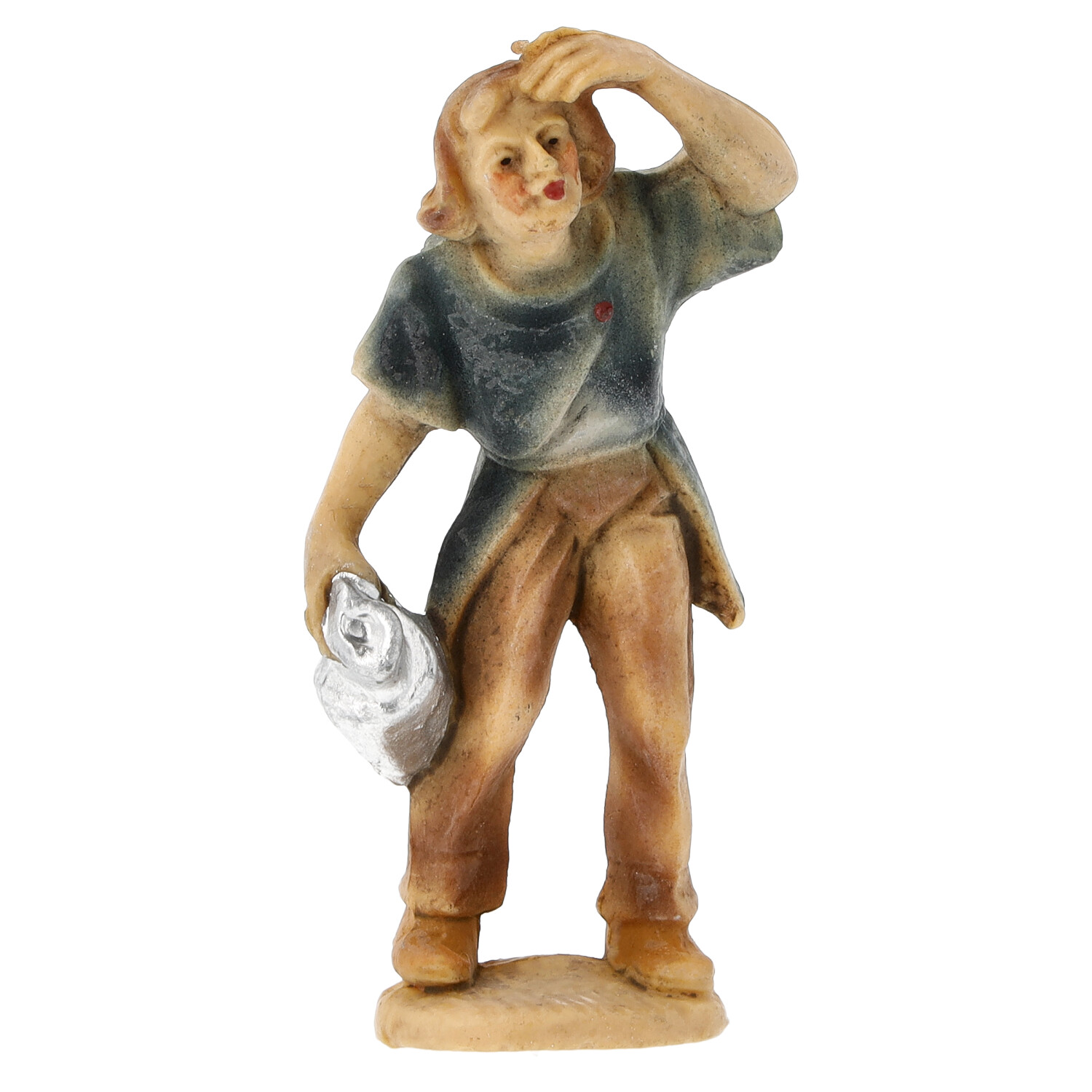 Shepherd with jug - Marolin Plastik - Resin Nativity figure - made in Germany