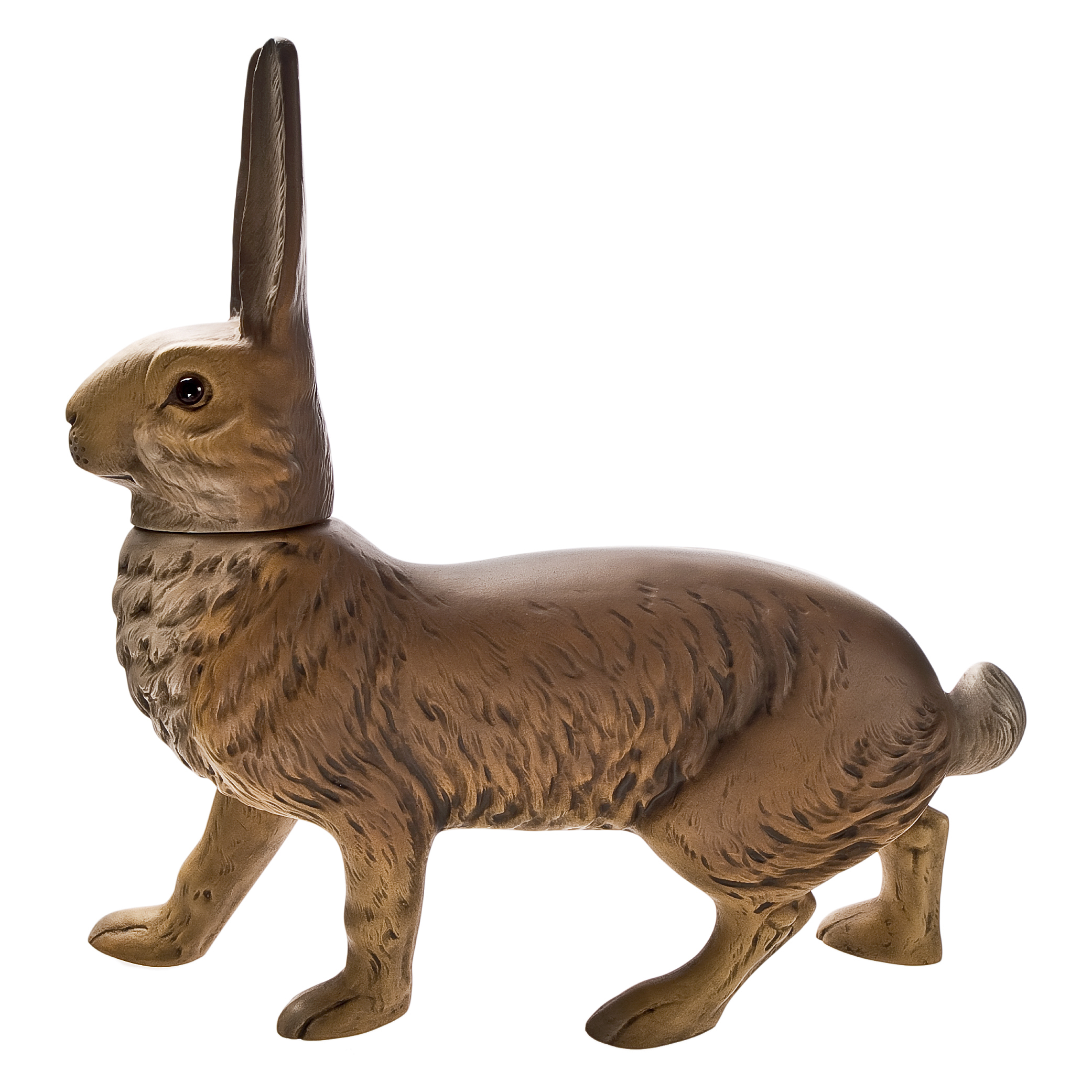 Large running Marolin Easter bunny for filling, brown