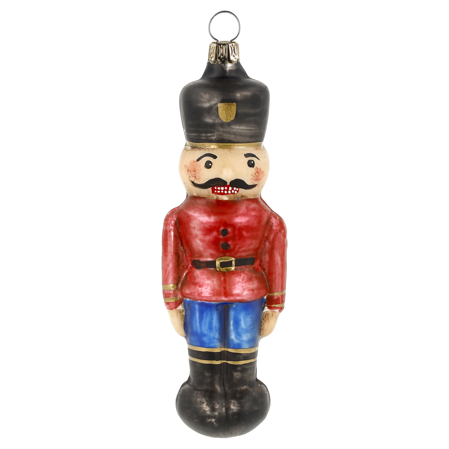 Weihnachtsbaumschmuck Glas-Soldat Figur, handbemalt