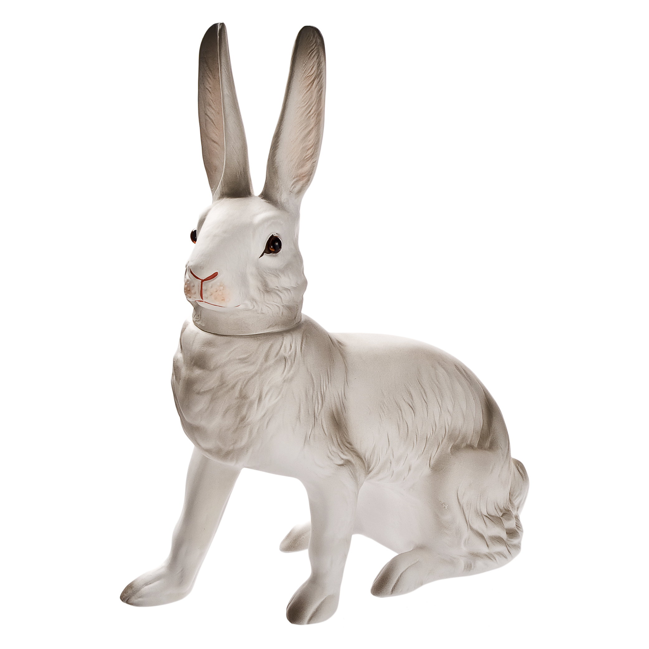 Large sitting Marolin Easter bunny for filling white
