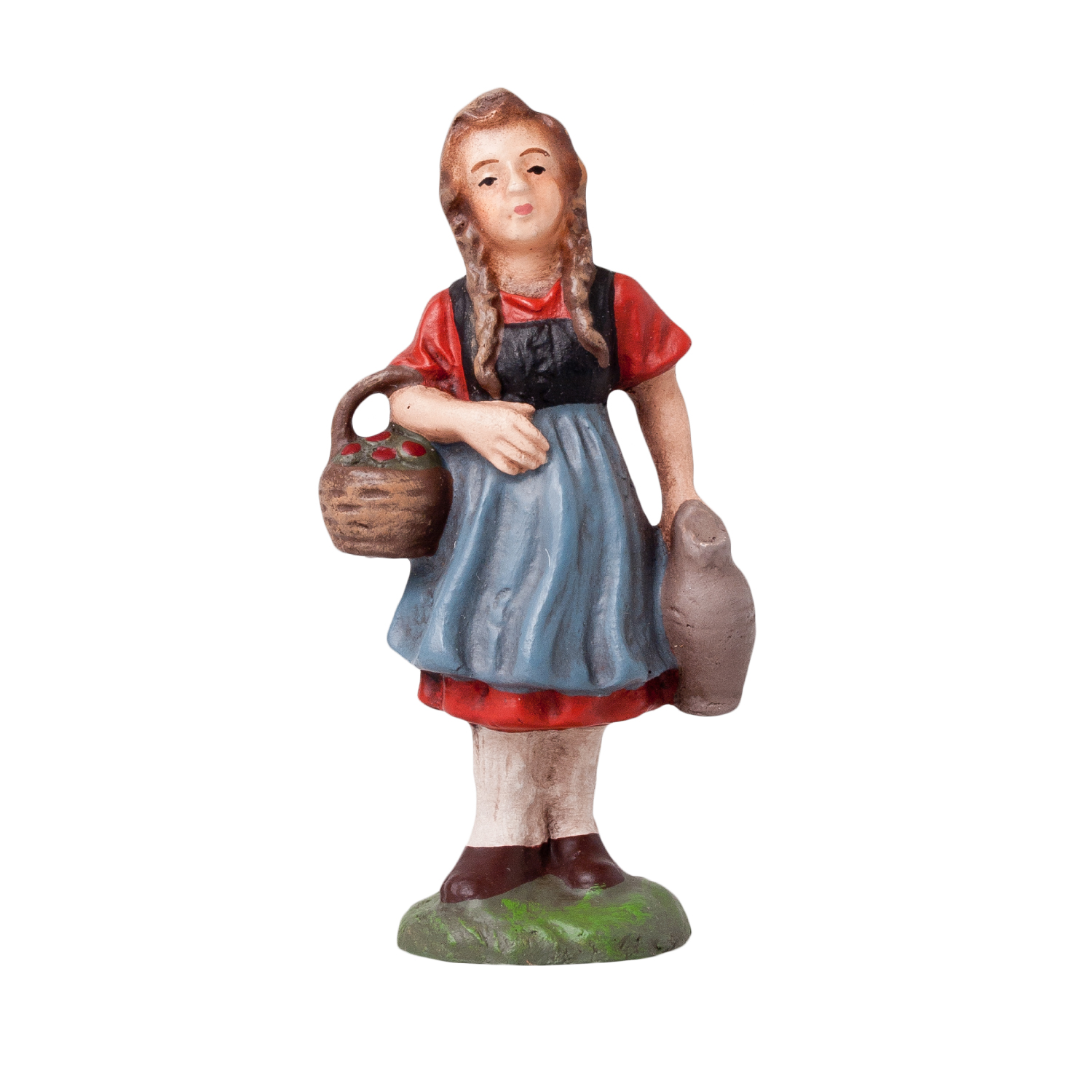 Girl with basket and jug, to 4 in. figures