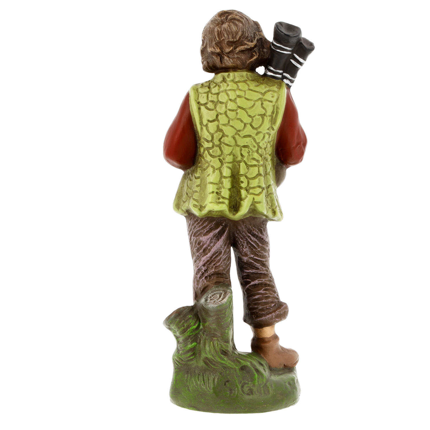 Young shepherd with bagpipe - Marolin Nativity figure - made in Germany