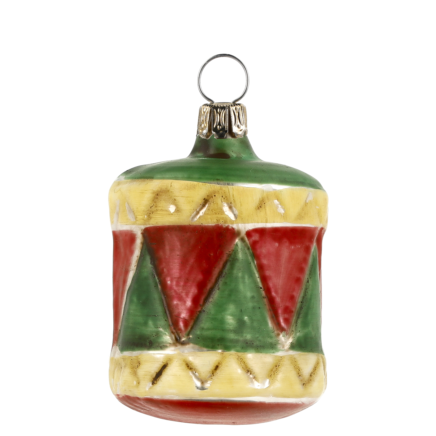 Glas-Trommel Ornament für den Weihnachtsbaum