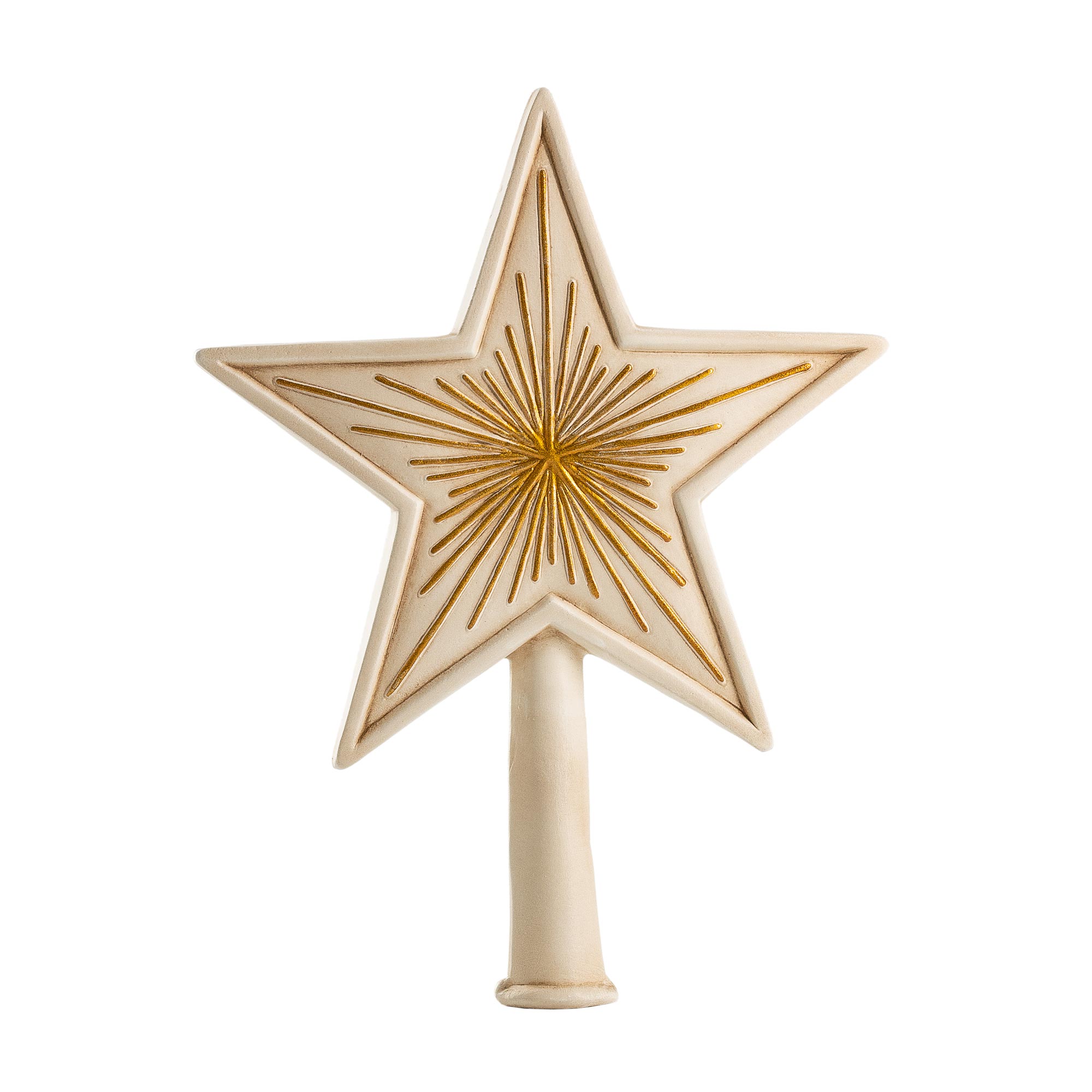 Tree topper Large Star (antique white)