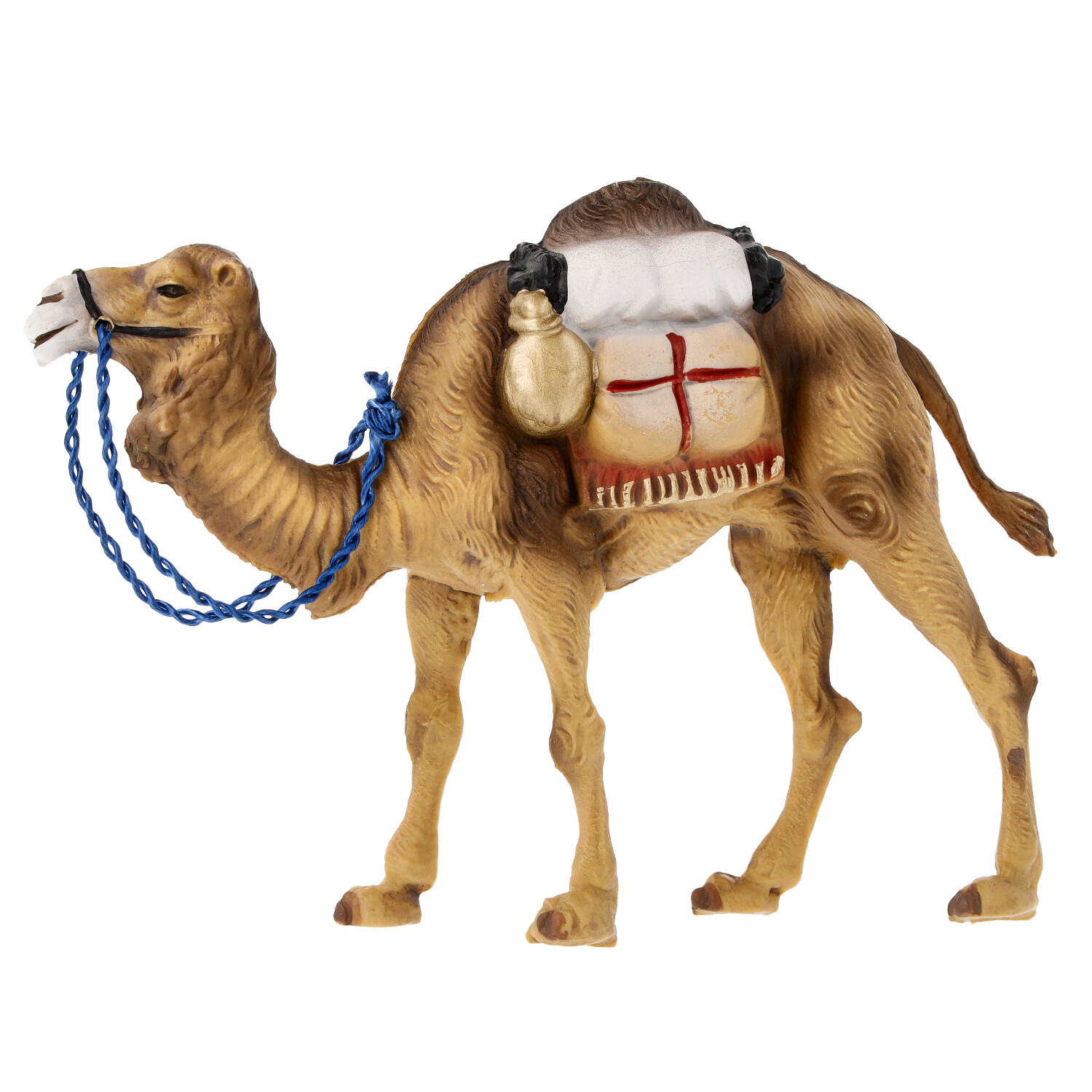 Kamel mit Gepäck, zu 9cm Fig. (Kunststoff) - Marolin Plastik - Krippenfigur aus Kunststoff - made in Germany