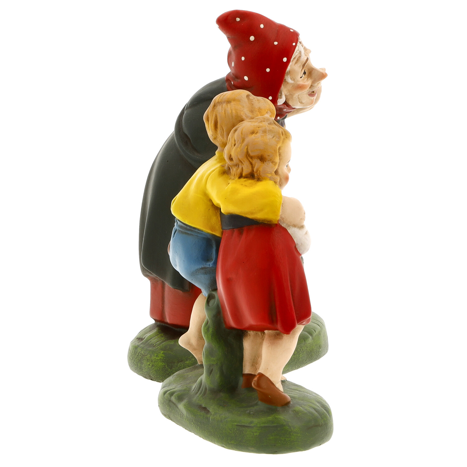 Hänsel und Gretel mit Hexe - Märchenfigur - Marolin Papiermaché - made in Germany