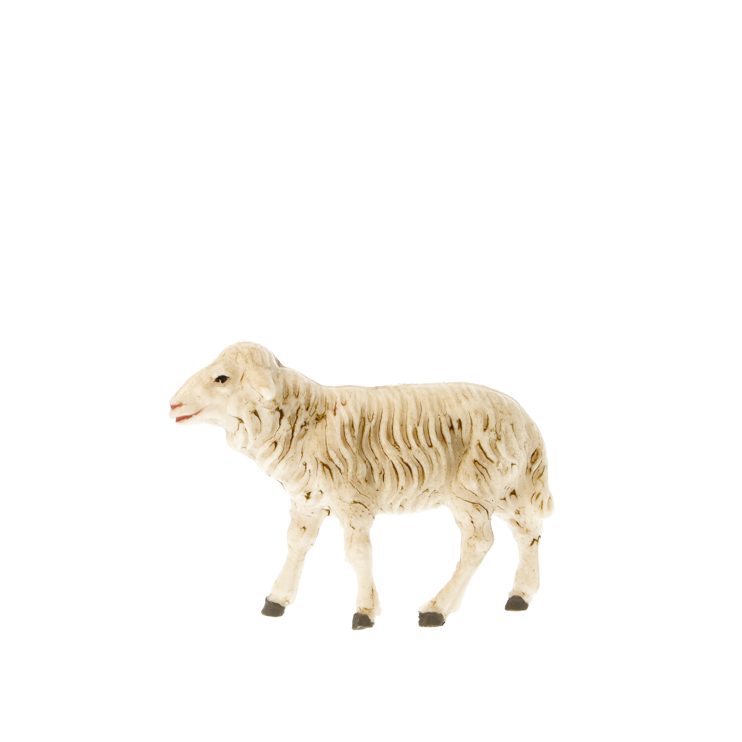 Schaf geradeaus blickend, zu 9cm Fig. (Kunststoff) - Marolin Plastik - Krippenfigur aus Kunststoff - made in Germany