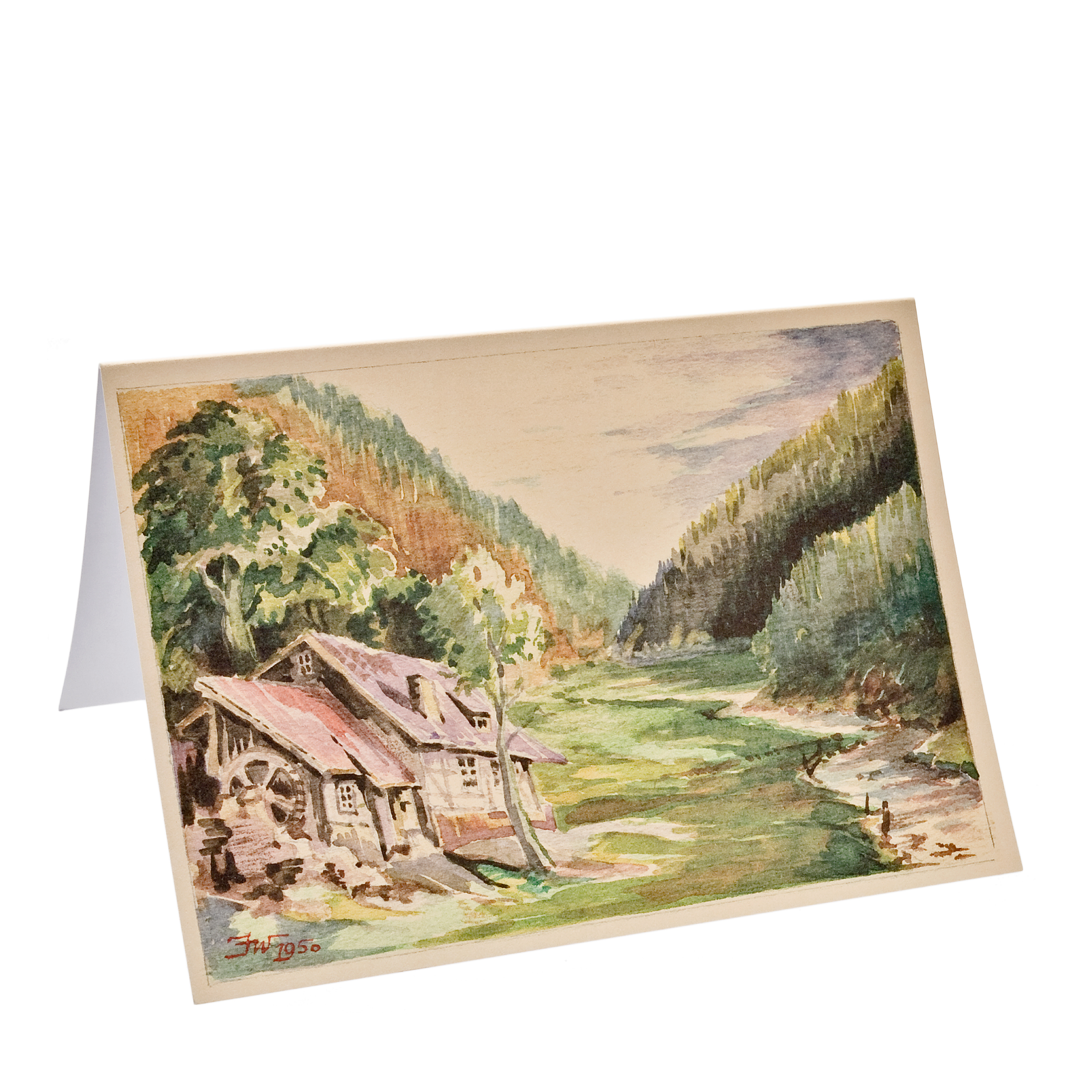 folding card "Alte Märbelmühle im Steinachgrund"
