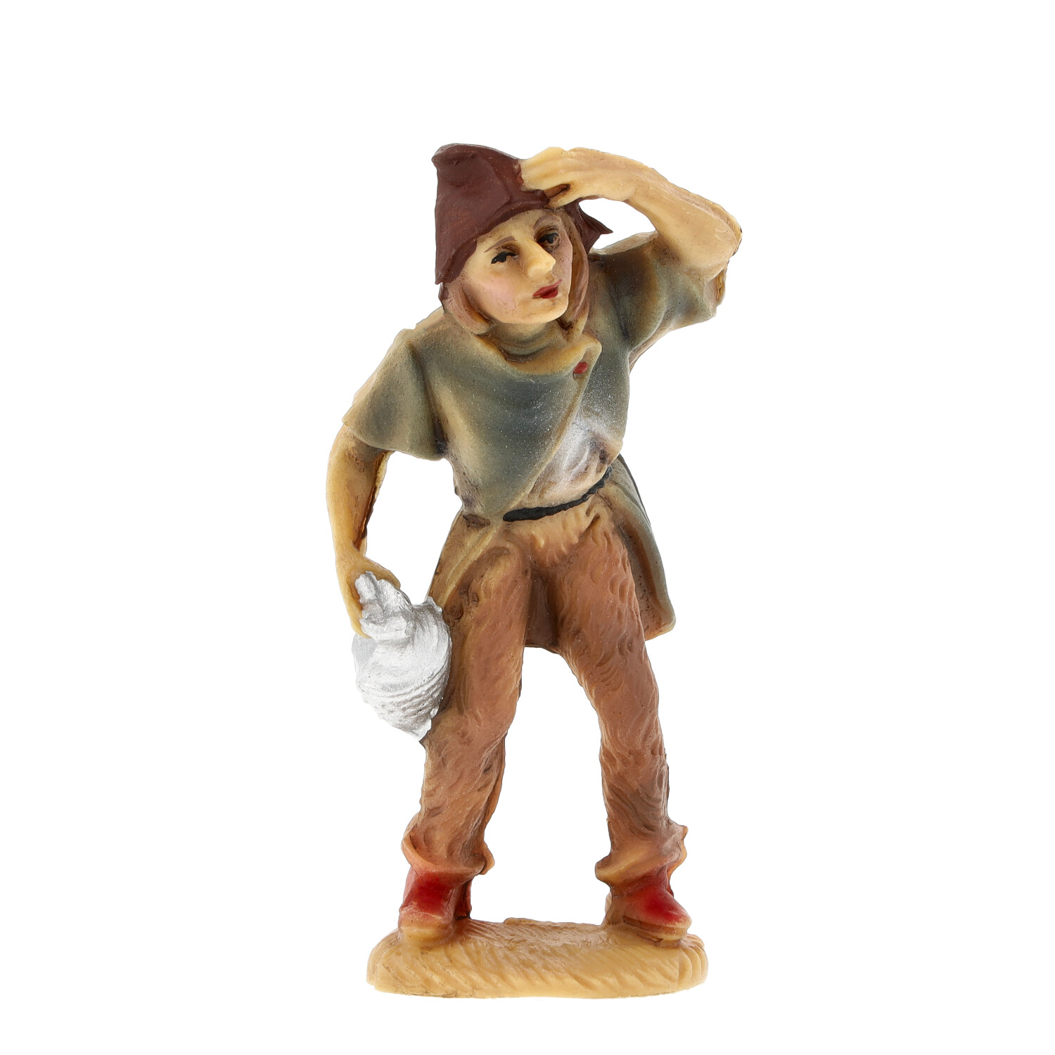 Shepherd with jug - Marolin Plastik - Resin Nativity figure - made in Germany
