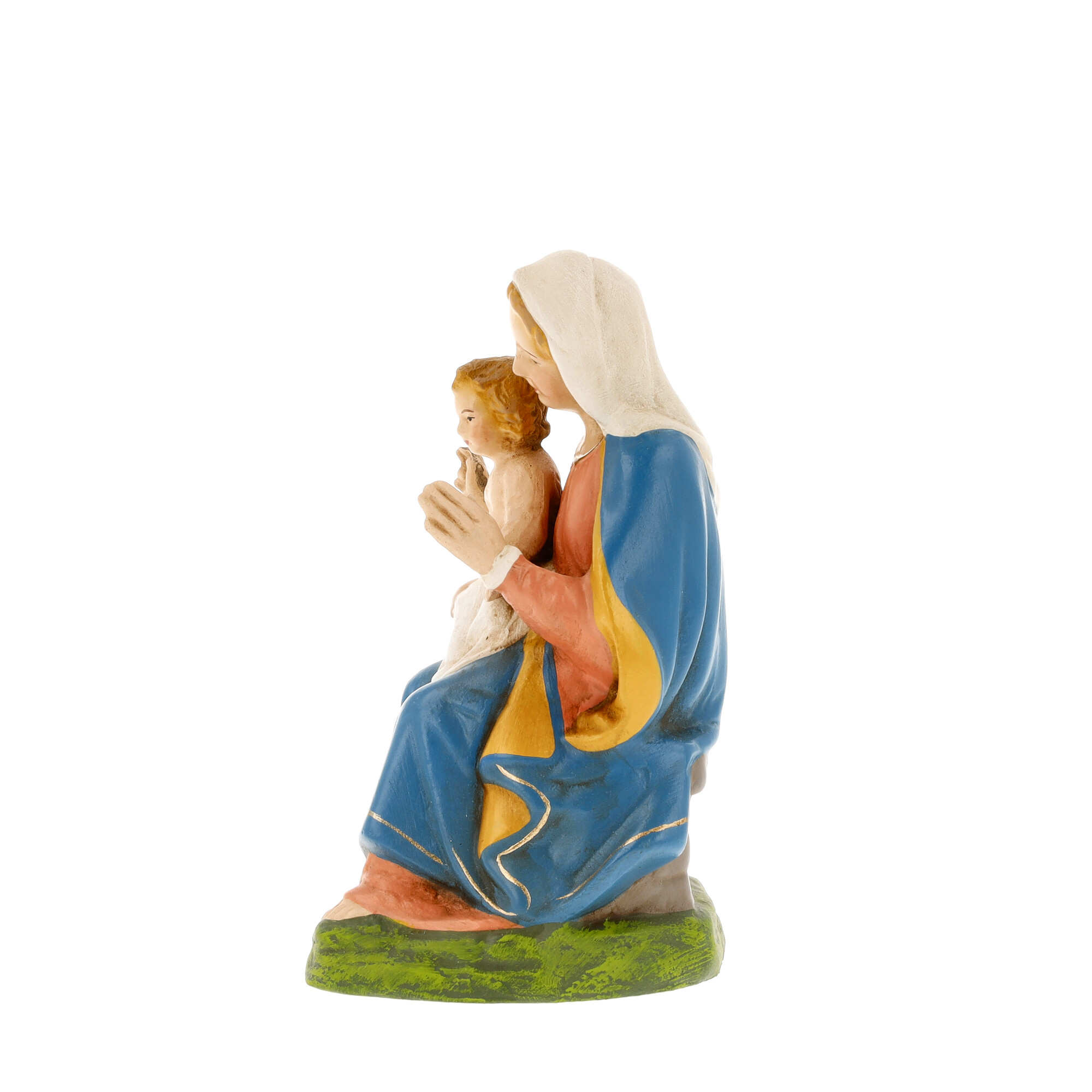Maria mit Kind (sitzend), zu 11cm Krippenfiguren - Original MAROLIN® - Krippenfigur für Ihre Weihnachtskrippe - Made in Germany