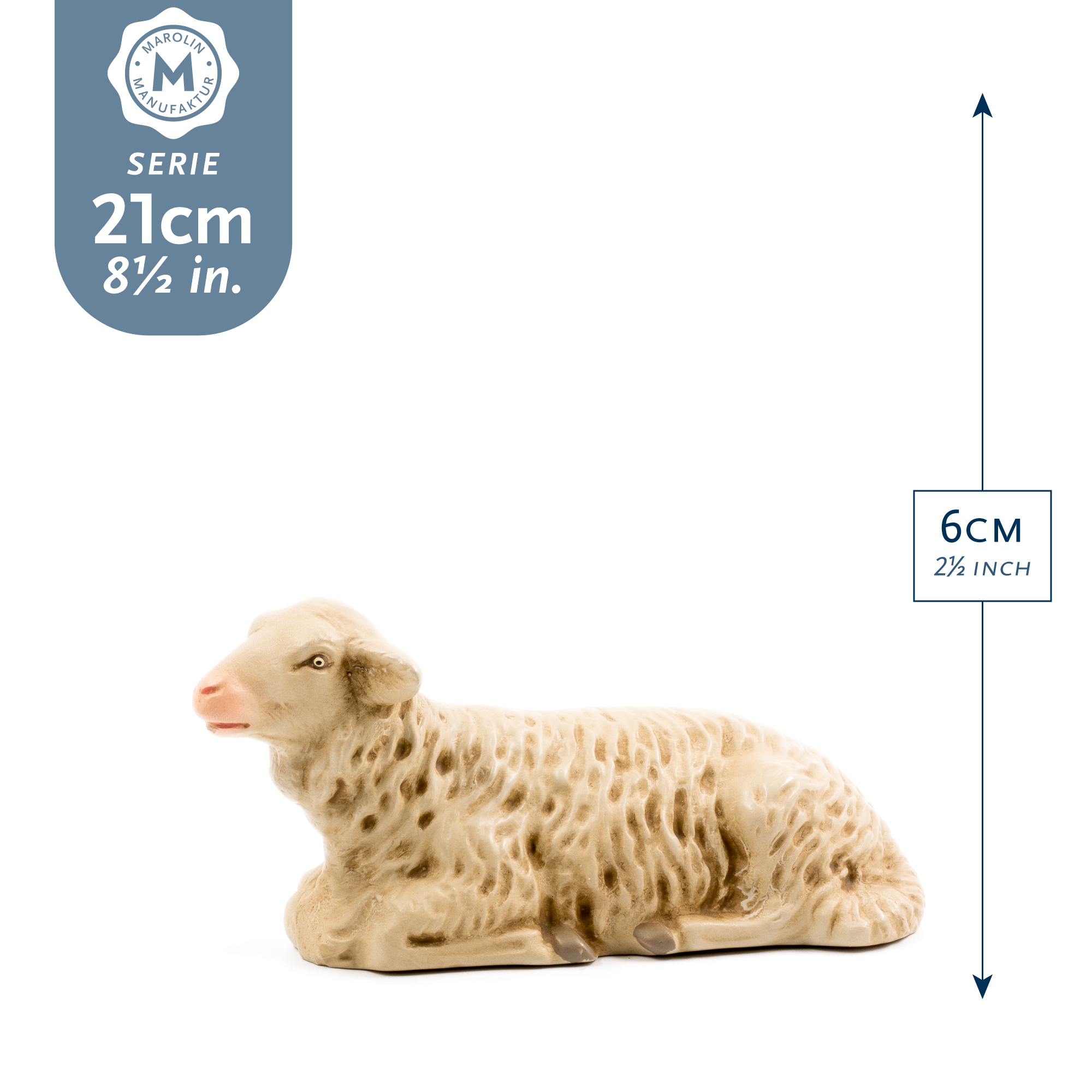 Lying sheep for 8 inch Nativity figures