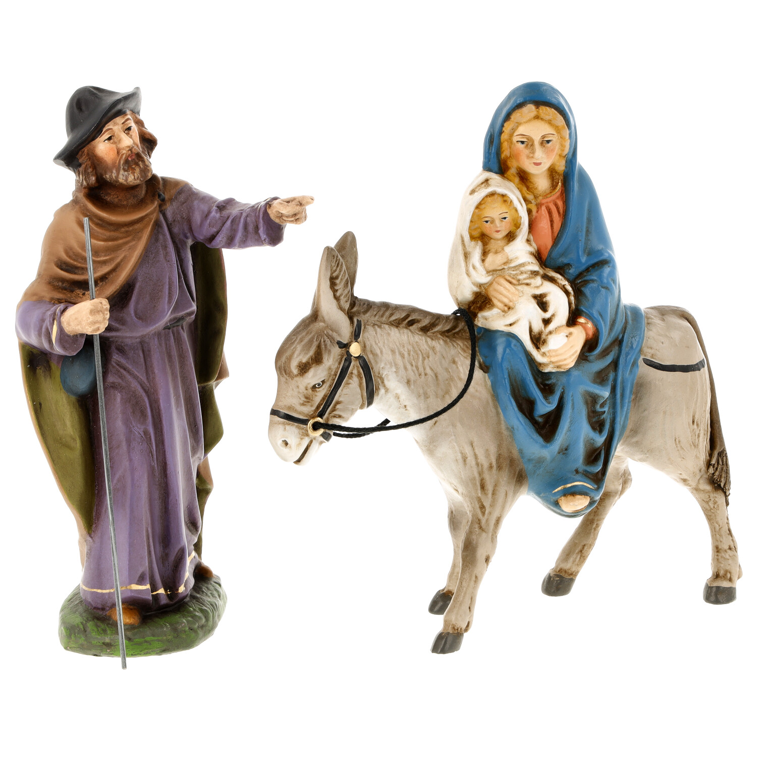 Flight to Egypt - Marolin Nativity figures - made in Germany