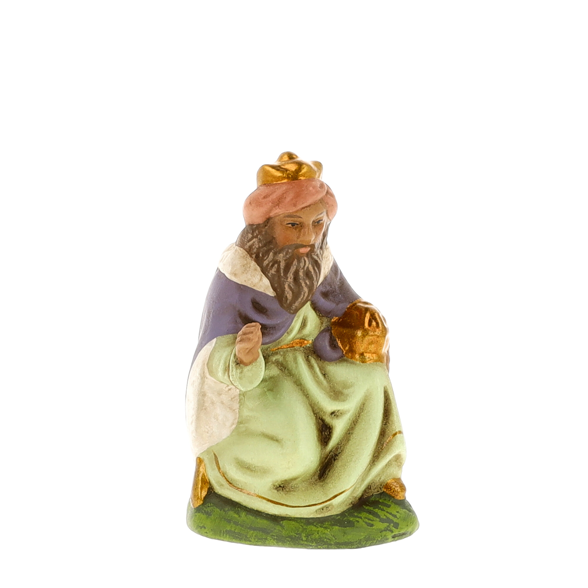 Brown king kneeling - MAROLIN Nativity figure