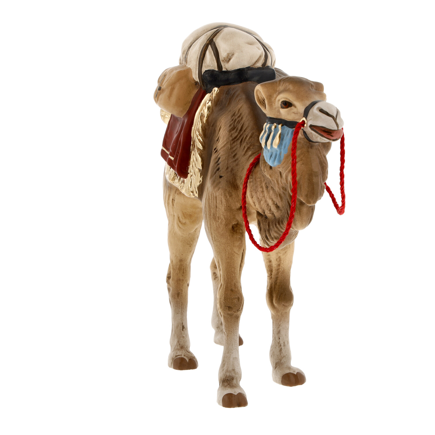Camel with luggage - bactrian camel- Marolin Nativity figure - made in Germany