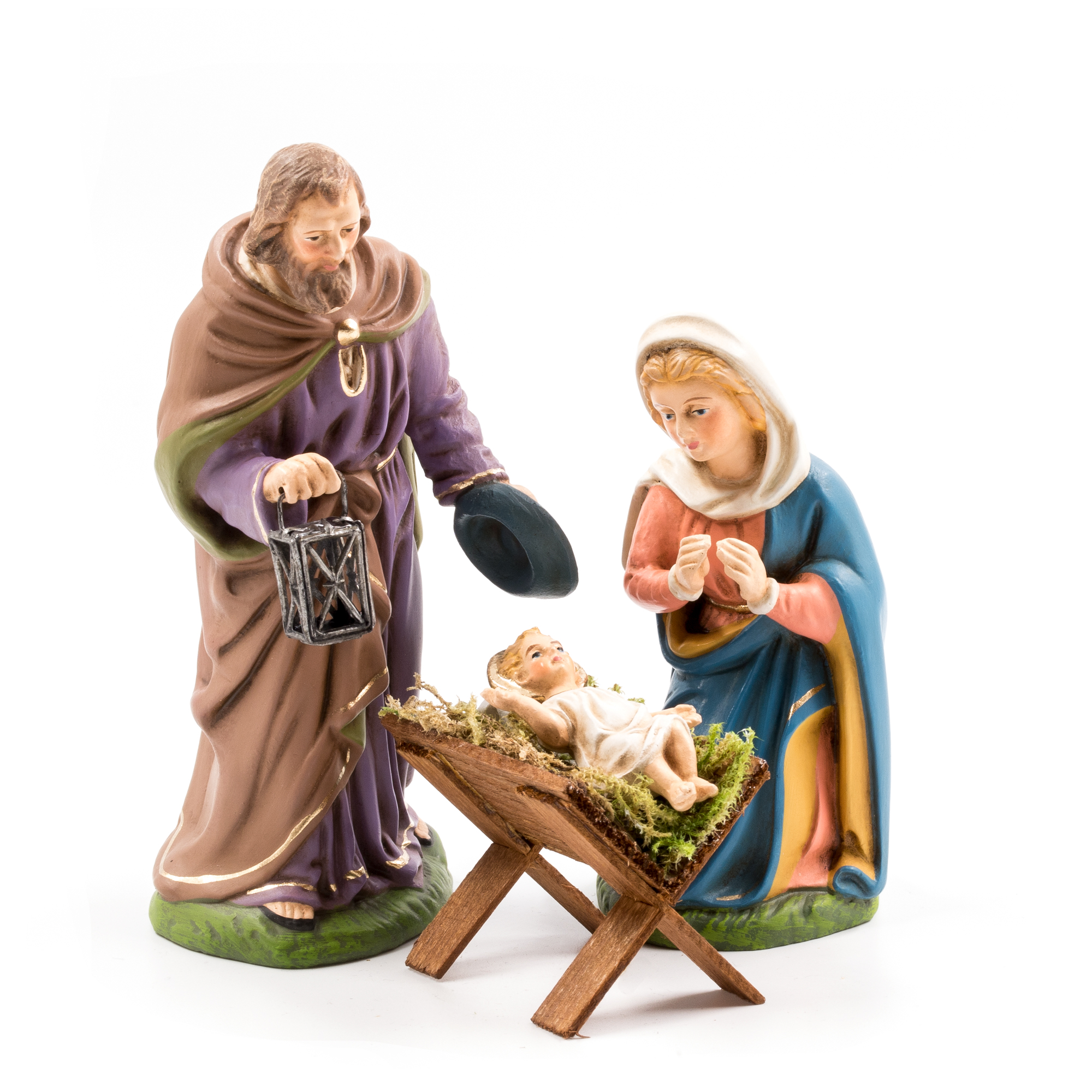 Heilige Familie, Krippenfiguren Set, 12cm Figuren