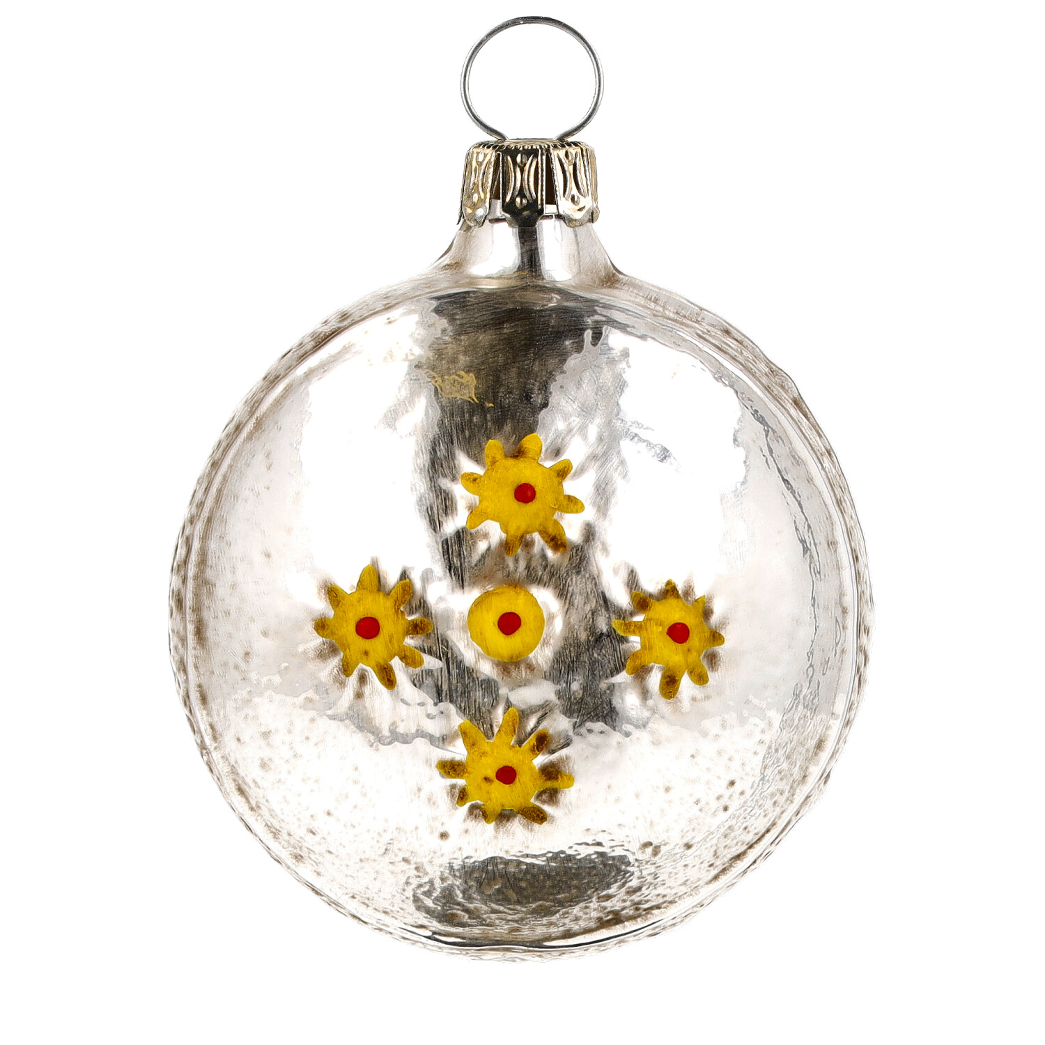 Retro Vintage style Christmas Glass Ornament - Christmas tree and stars